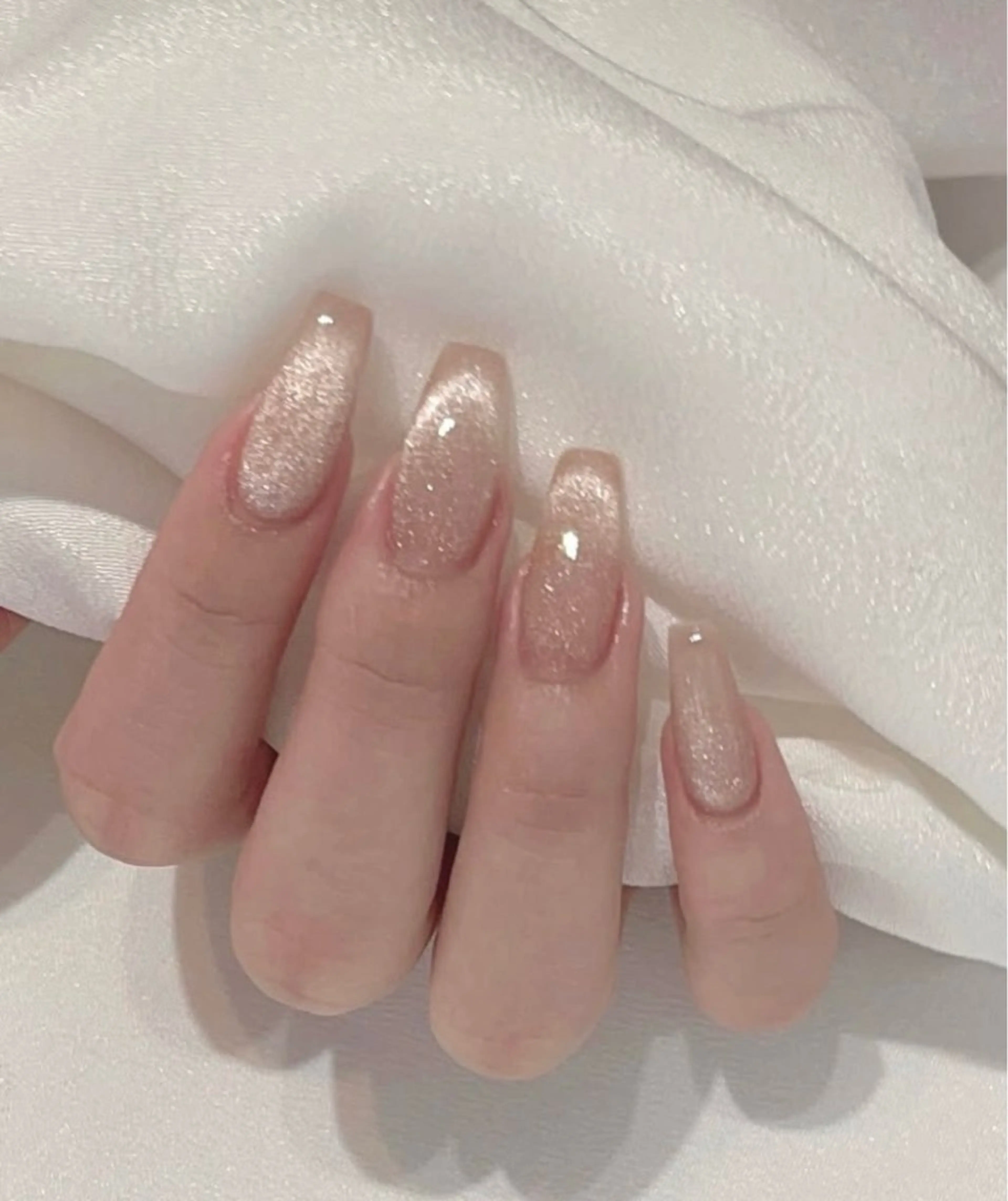 ネイル アートネイル オーロラネイル チークネイル 長さ出し フットネイル ハンドネイル Blossom nail【ブラソンネイル】所属・Blossom nail_Yuniのネイルデザイン
