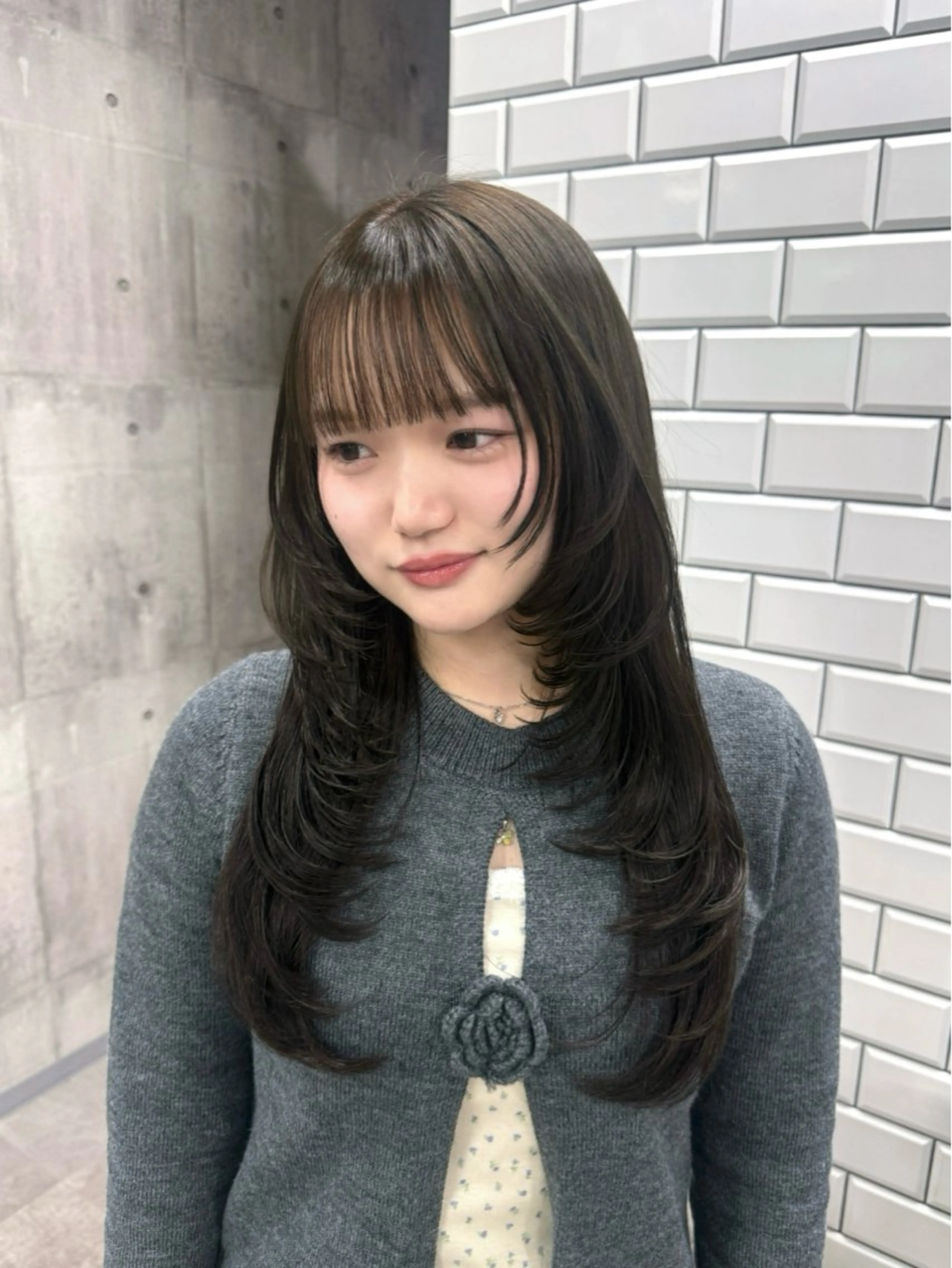 ロング カット ヘアカラー トリートメント ayano /レイヤー/艶カラーのヘアスタイル