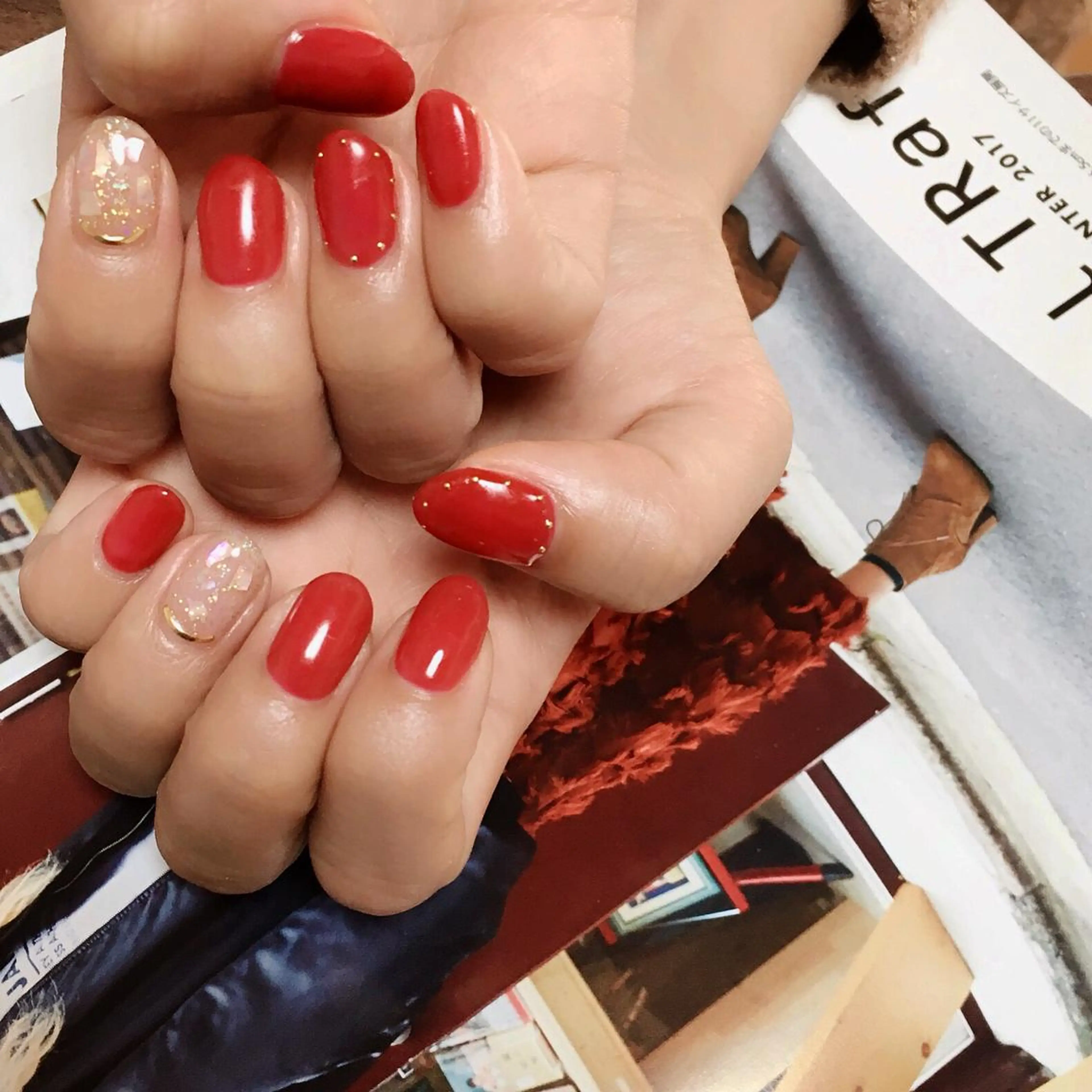 ネイル 赤色 NailSalon who...所属・n. fumikoのネイルデザイン