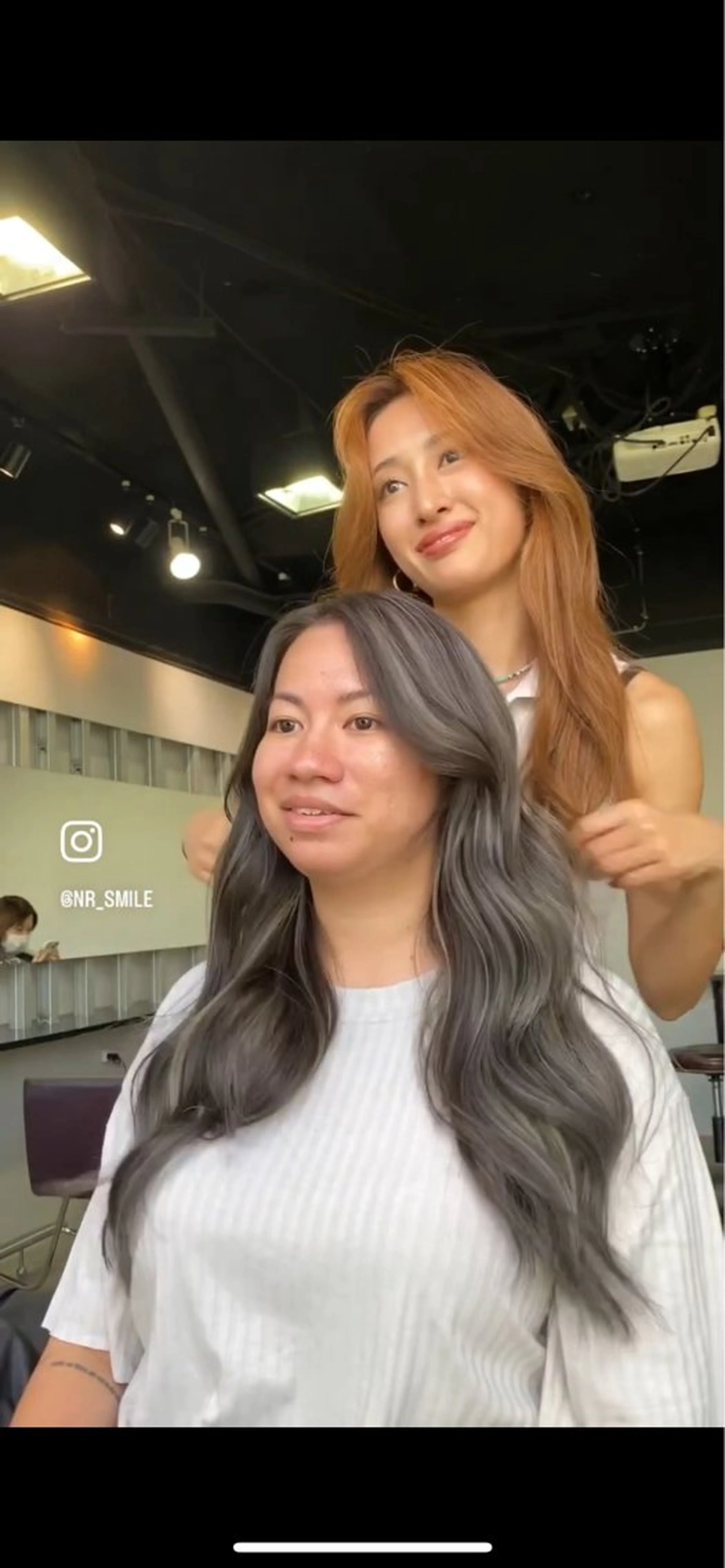 ロング カラー ヘアカラー トリートメント オリーブベージュ 🫒🩶Rianaのヘアスタイル