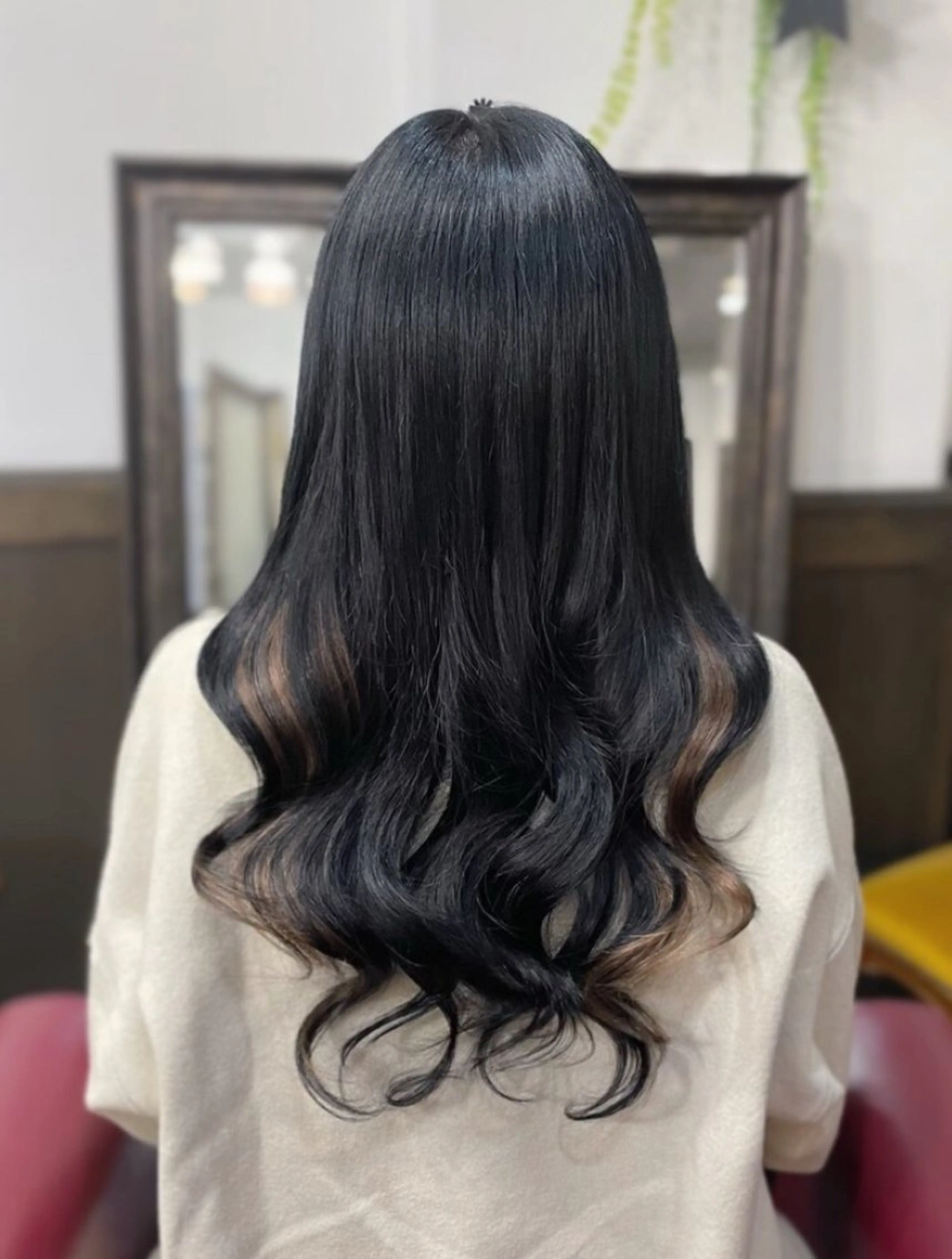 セミロング カラー エクステ ネオダダ エクステ/カラーのヘアスタイル