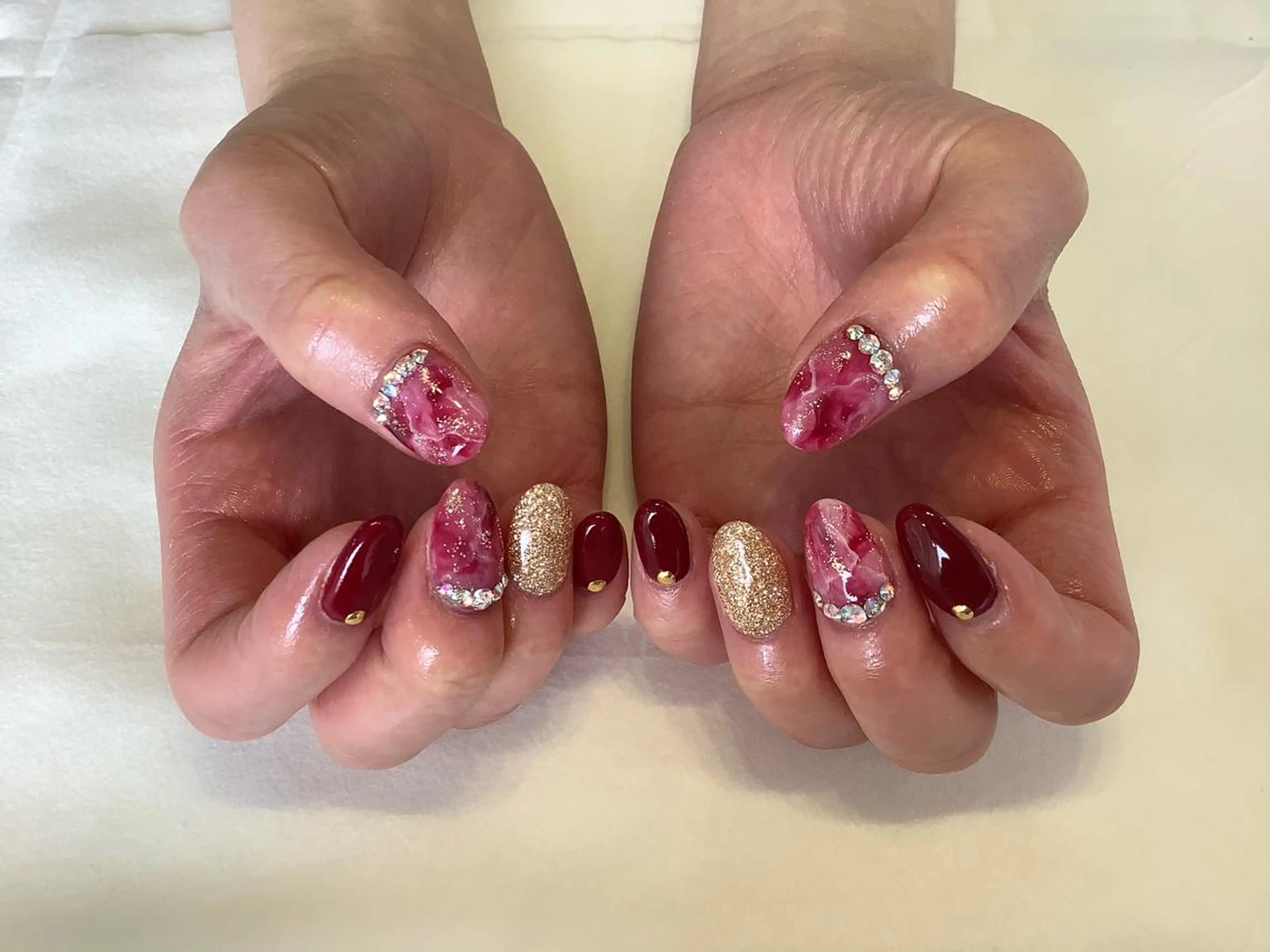 ネイル ハンドネイル 💎🐰 saki. m 🐰💎のネイルデザイン