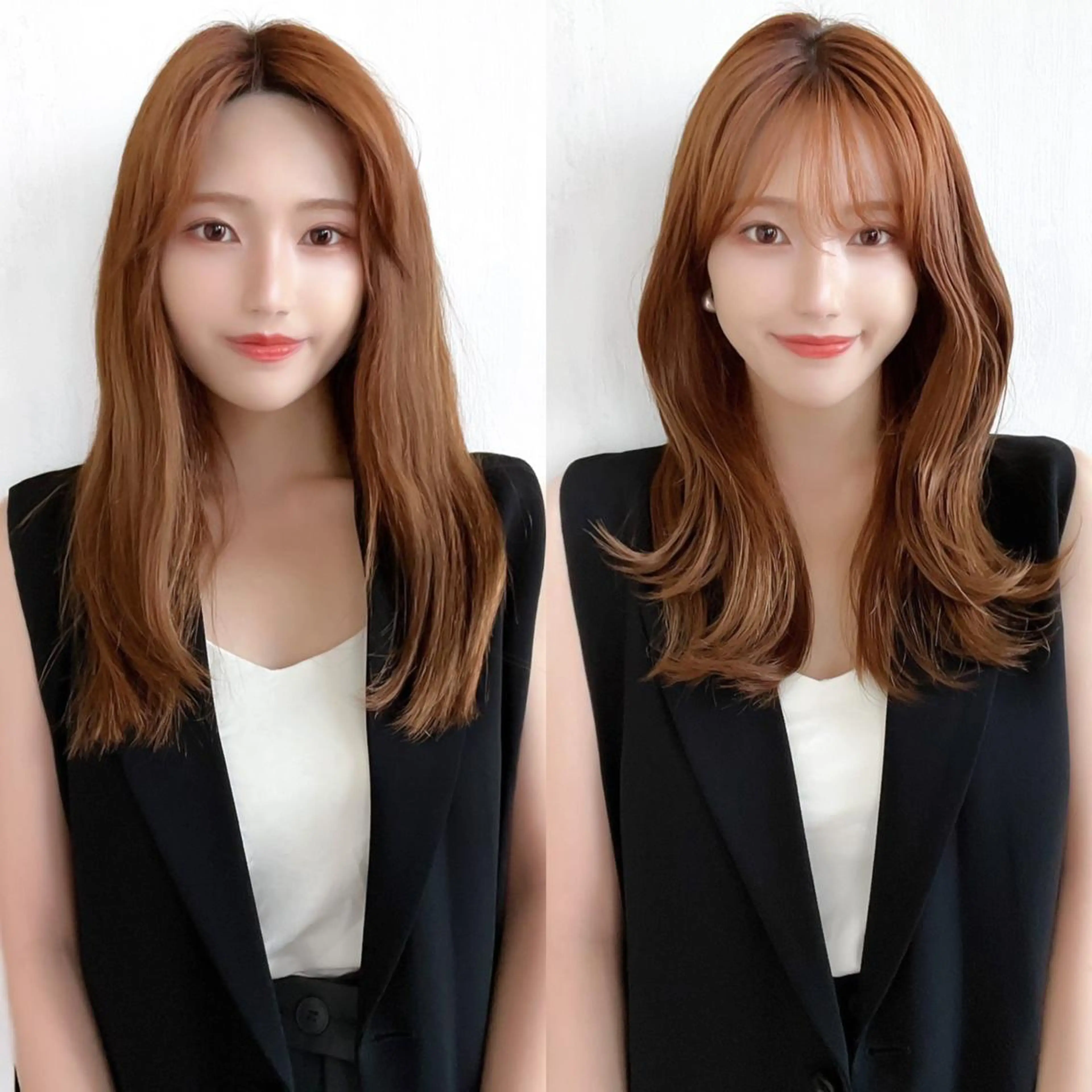 セミロング カラー ベージュカラー ブラウンカラー ブラウンベージュ くびれヘア 顔周りカット カット ヘアカラー トリートメント 顔周り/くびれヘア 韓国ヘア💕風間るなのヘアスタイル