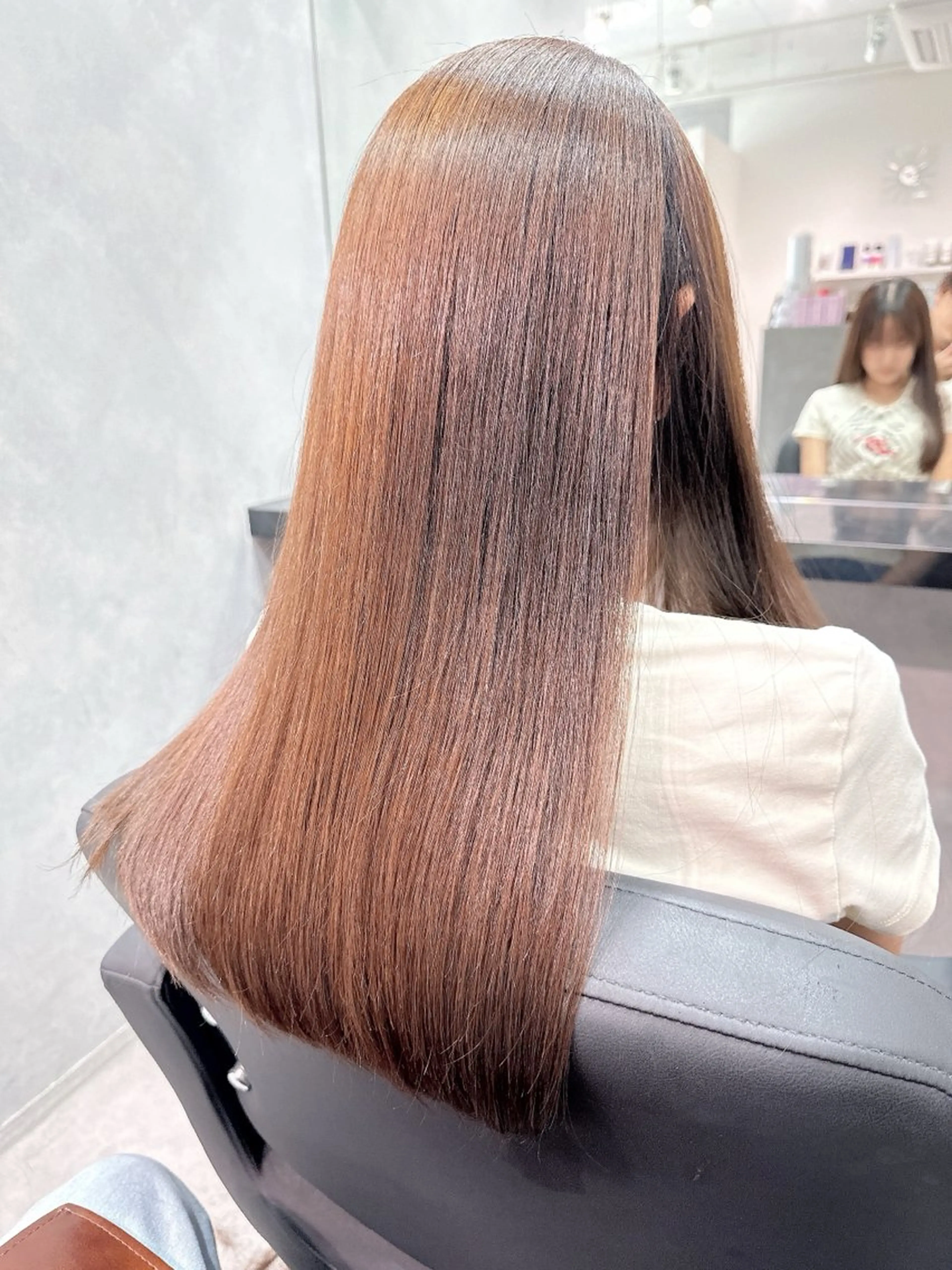 ロング 伸ばしかけ 髪質改善 ロング 縮毛矯正 トリートメント LUANA/千種 竹内康のヘアスタイル