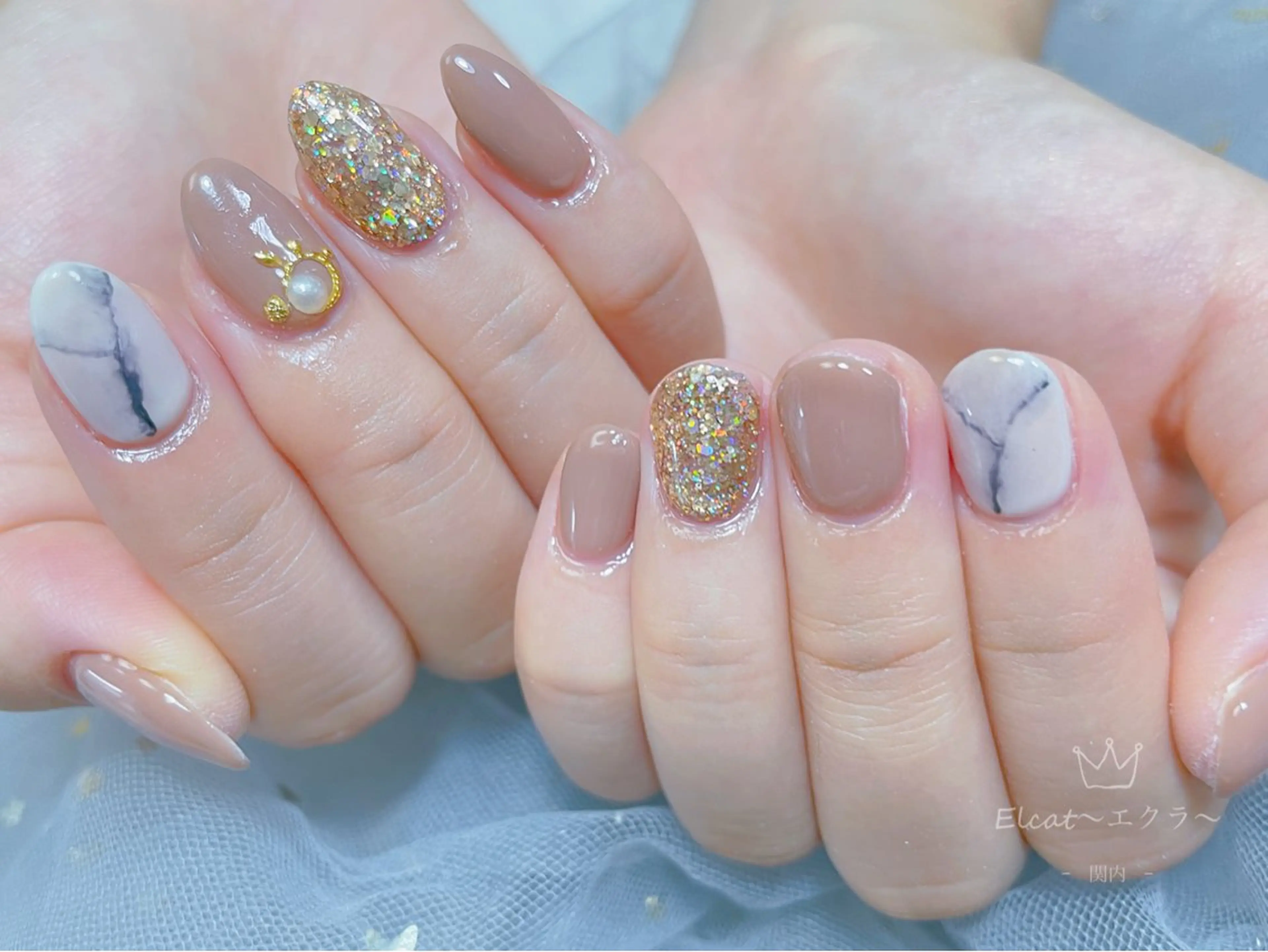 ネイル ネイルサロンエクラ 🫧Shizukaのネイルデザイン