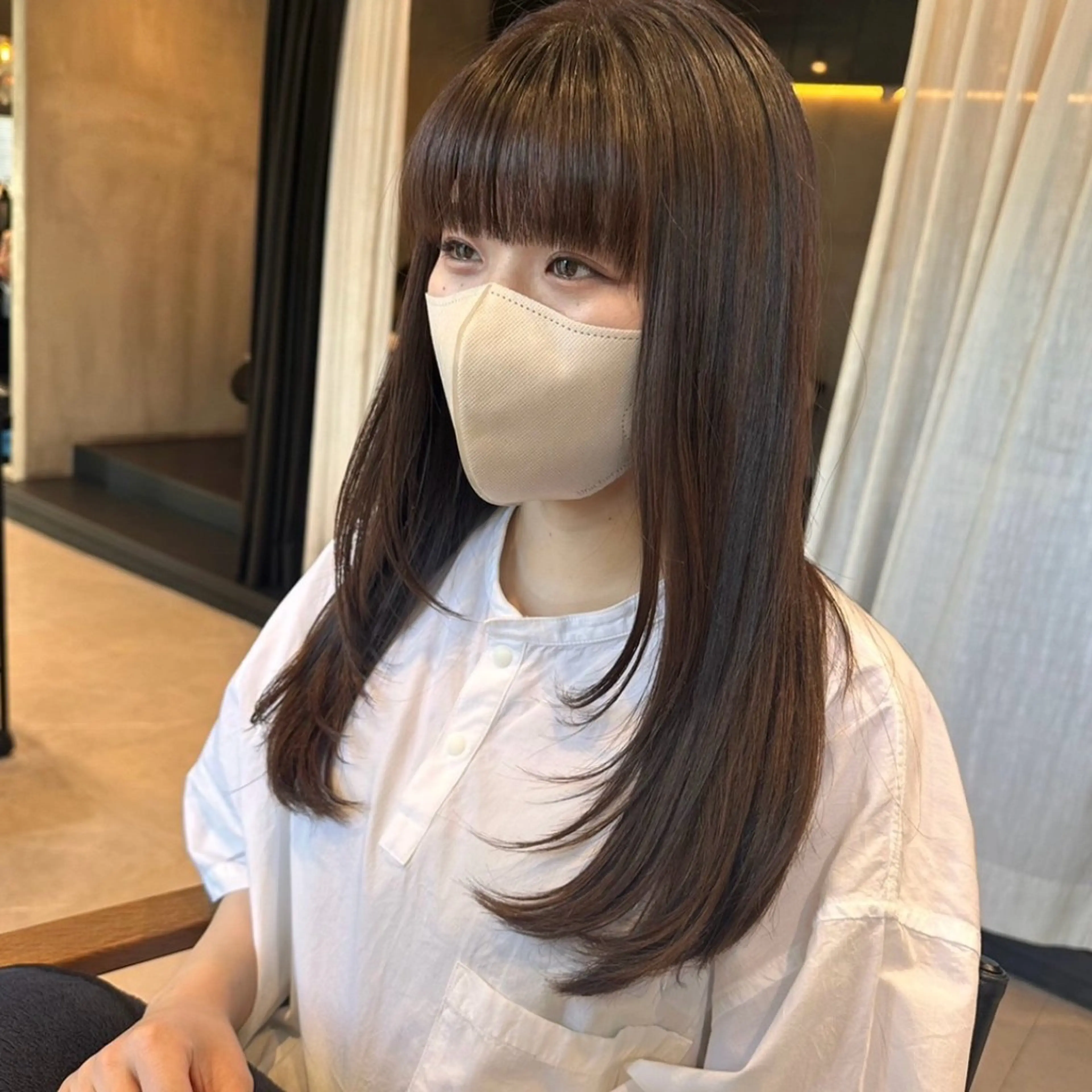 ロング トリートメント カット ヘアカラー トリートメント ULTOWA🩵 佐取歩のヘアスタイル