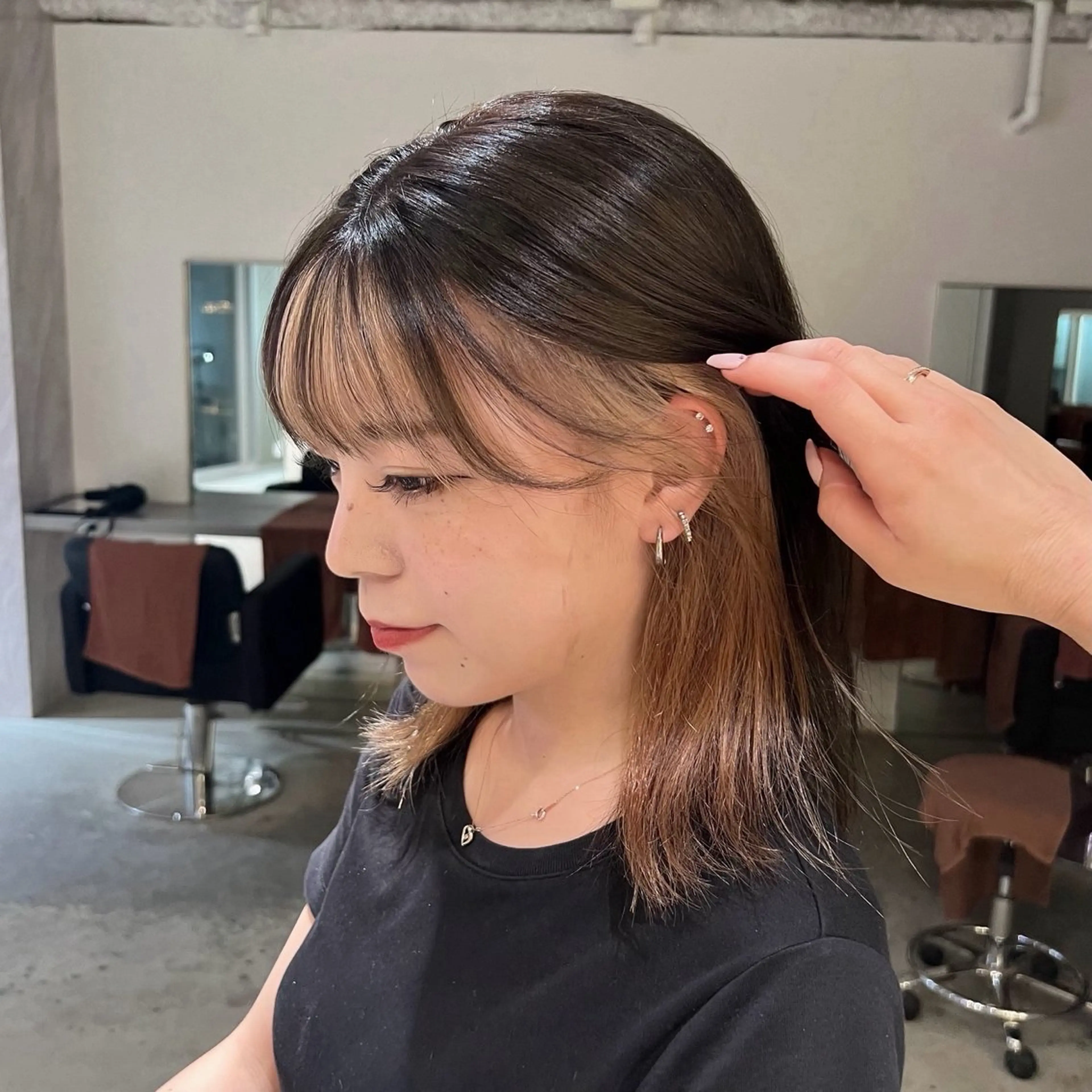 ショート カラー ヘアカラー トリートメント EIGHT　樹梨 ／韓国ヘア🩶のヘアスタイル