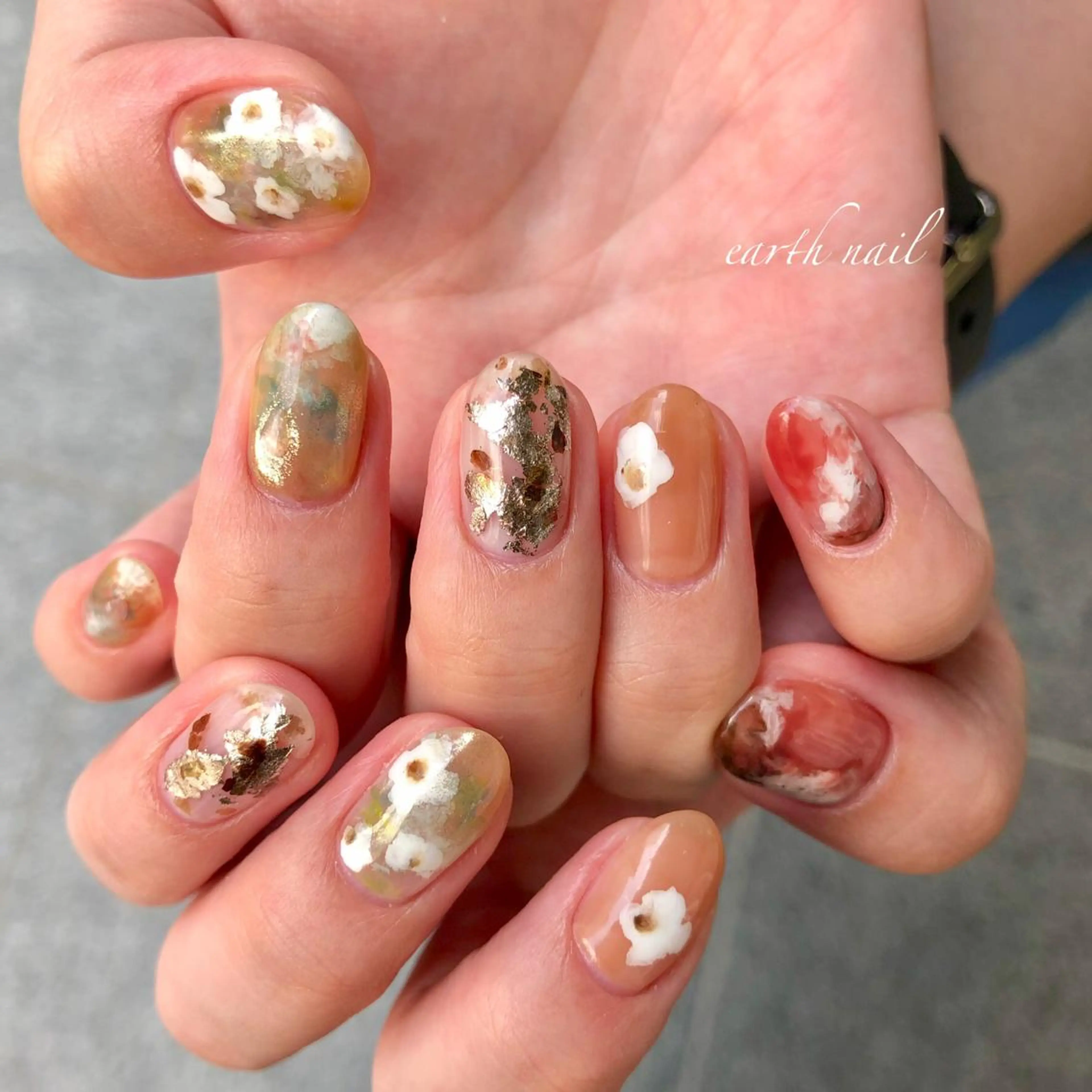 ネイル アートネイル ハンドネイル 🧁🥕 asukaのネイルデザイン