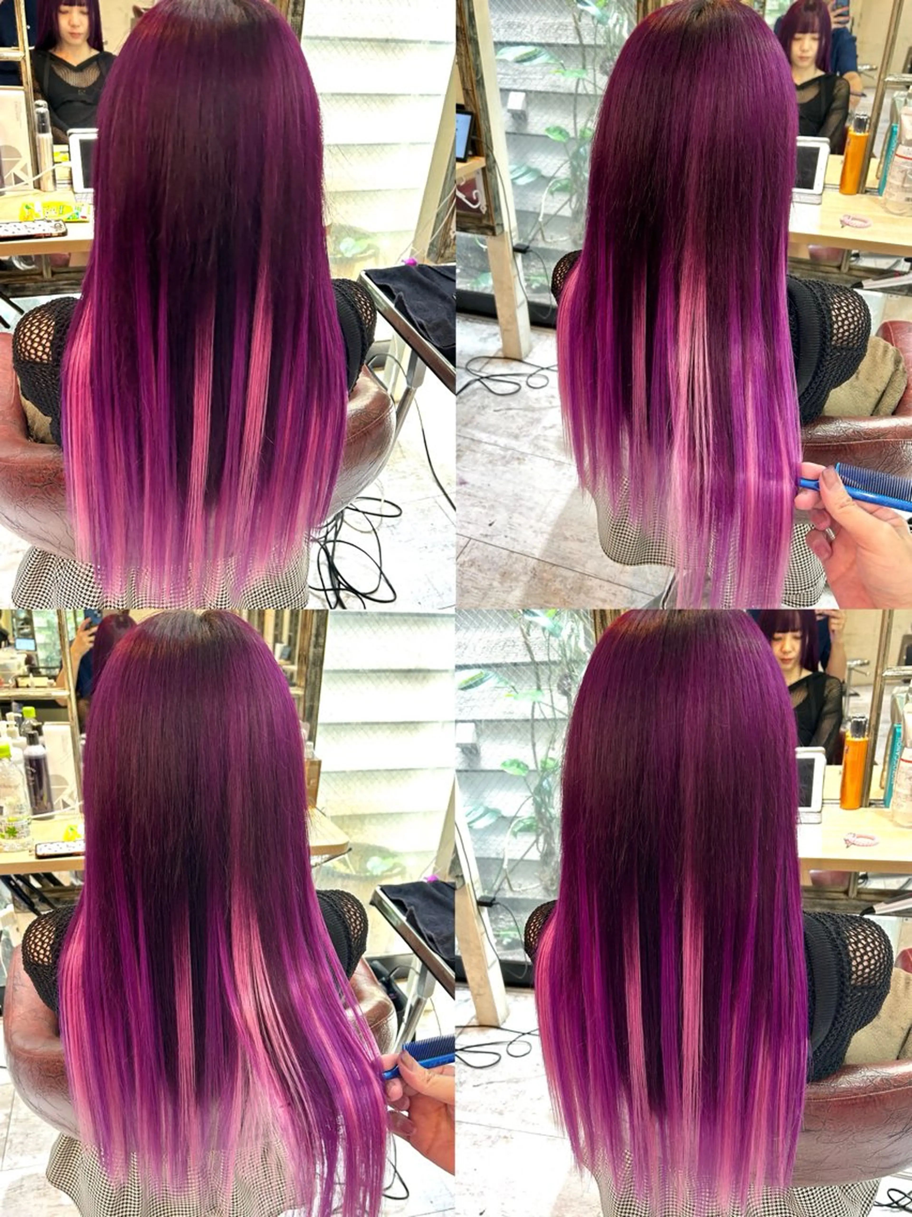 ロング カラー エクステ原宿 シンヤのヘアスタイル