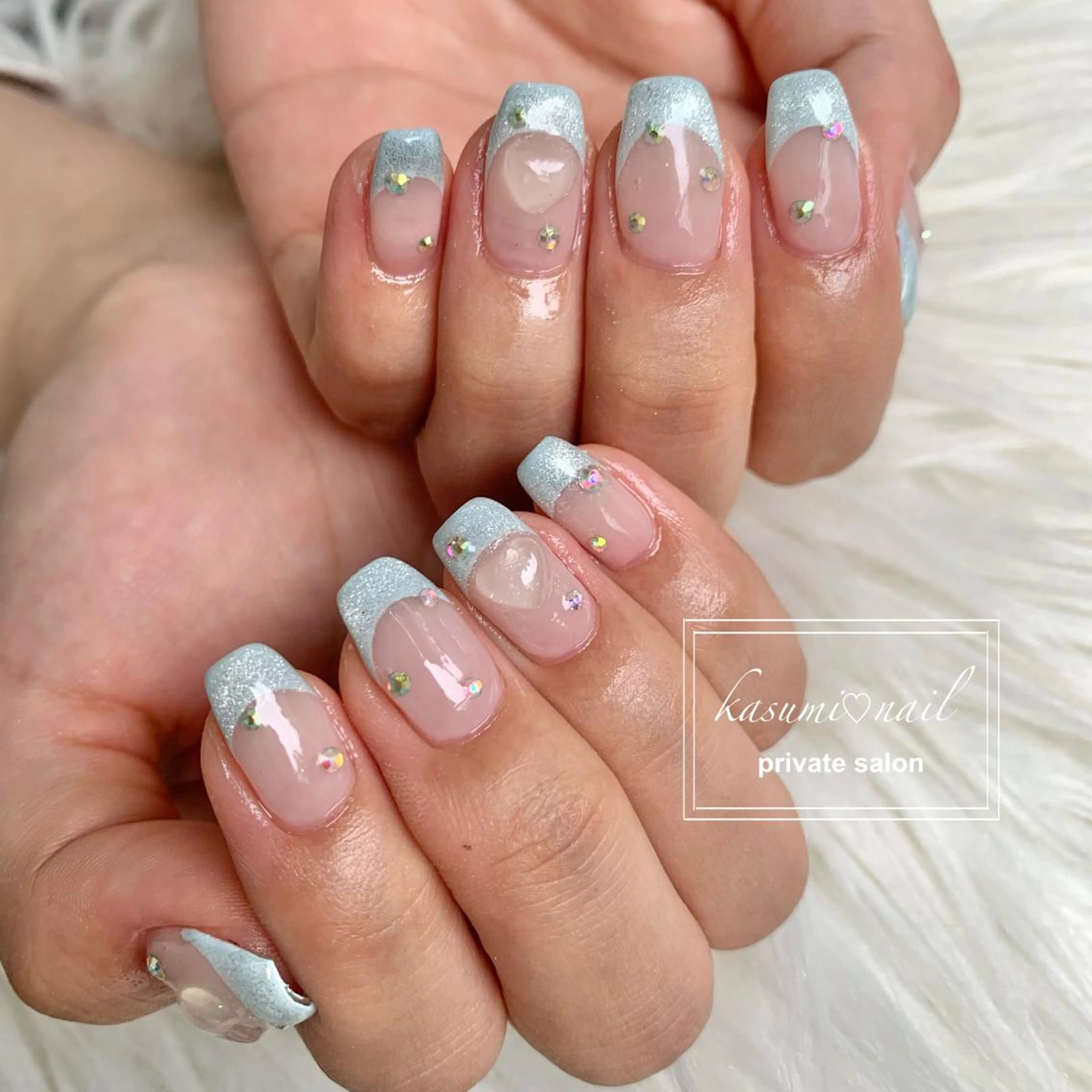 ネイル アートネイル フットネイル フレンチネイル ロングネイル マグネットネイル KASUMI♡ Nailのネイルデザイン