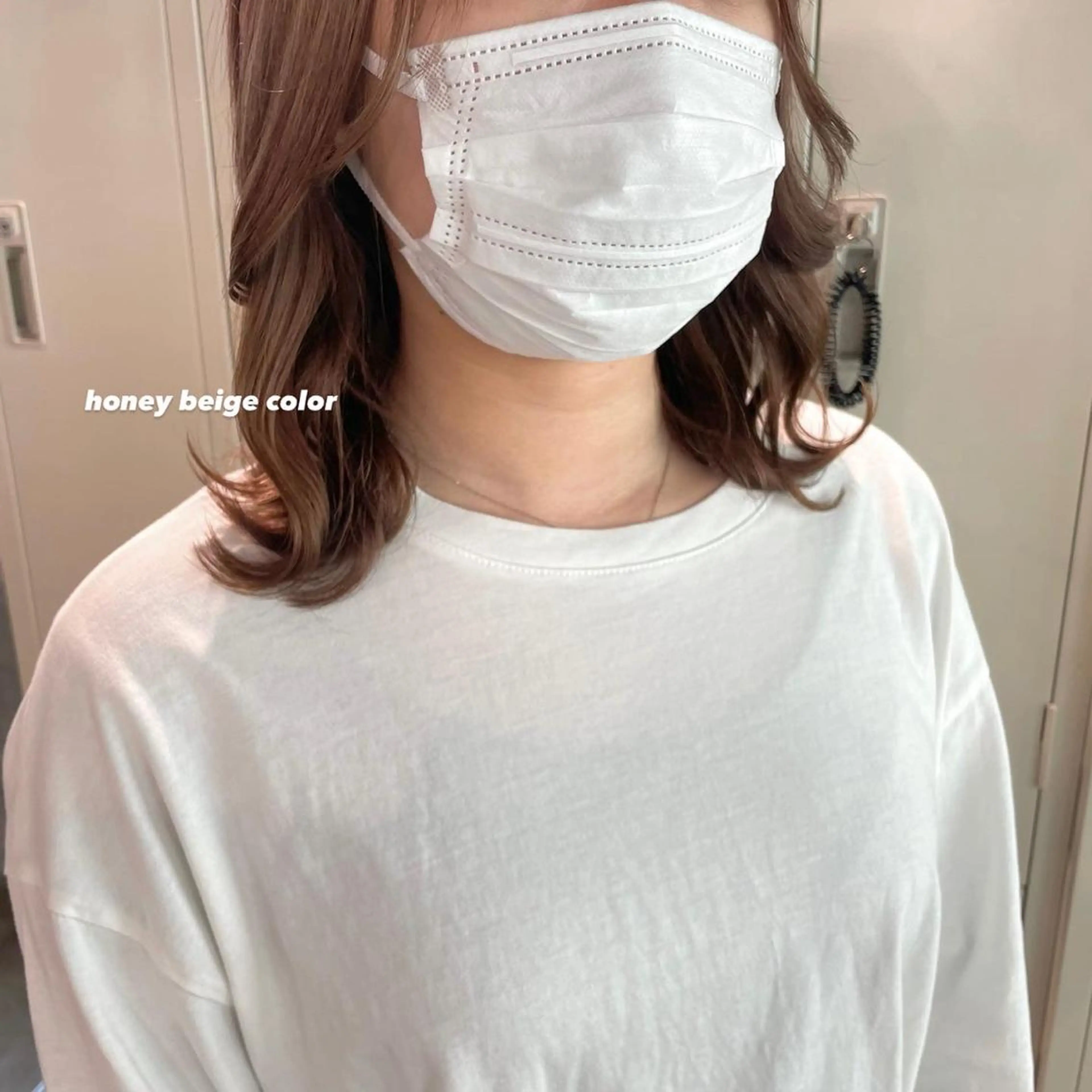 ミディアム カラー パーマ ヘアアレンジ メンズ キッズ ネイル マツエク・マツパ アイブロウ 透明感カラー・レイヤ ー🎀amika🎀のヘアスタイル