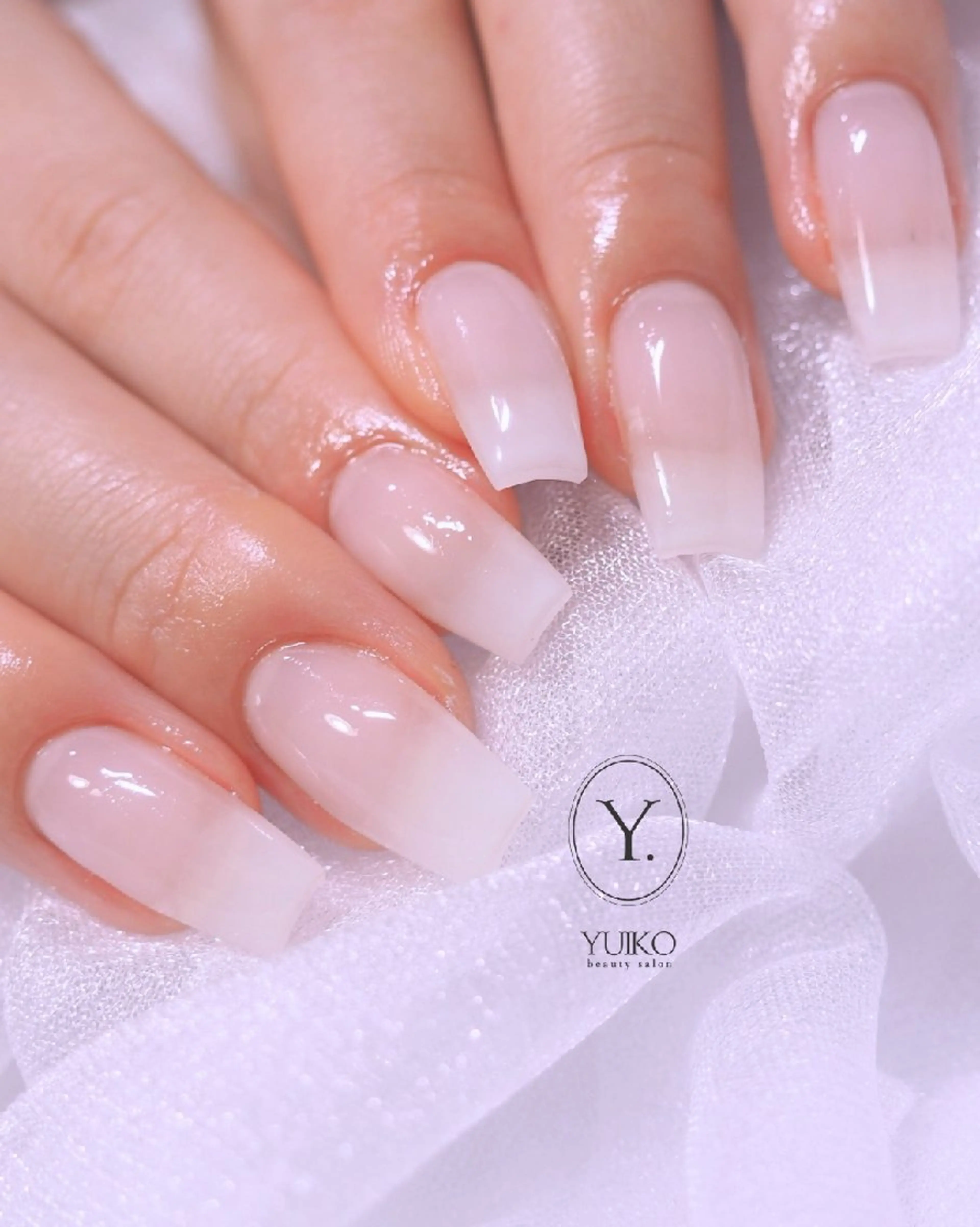 ネイル ワンカラーネイル ホワイト ハンドネイル YUIKO _nail のネイルデザイン