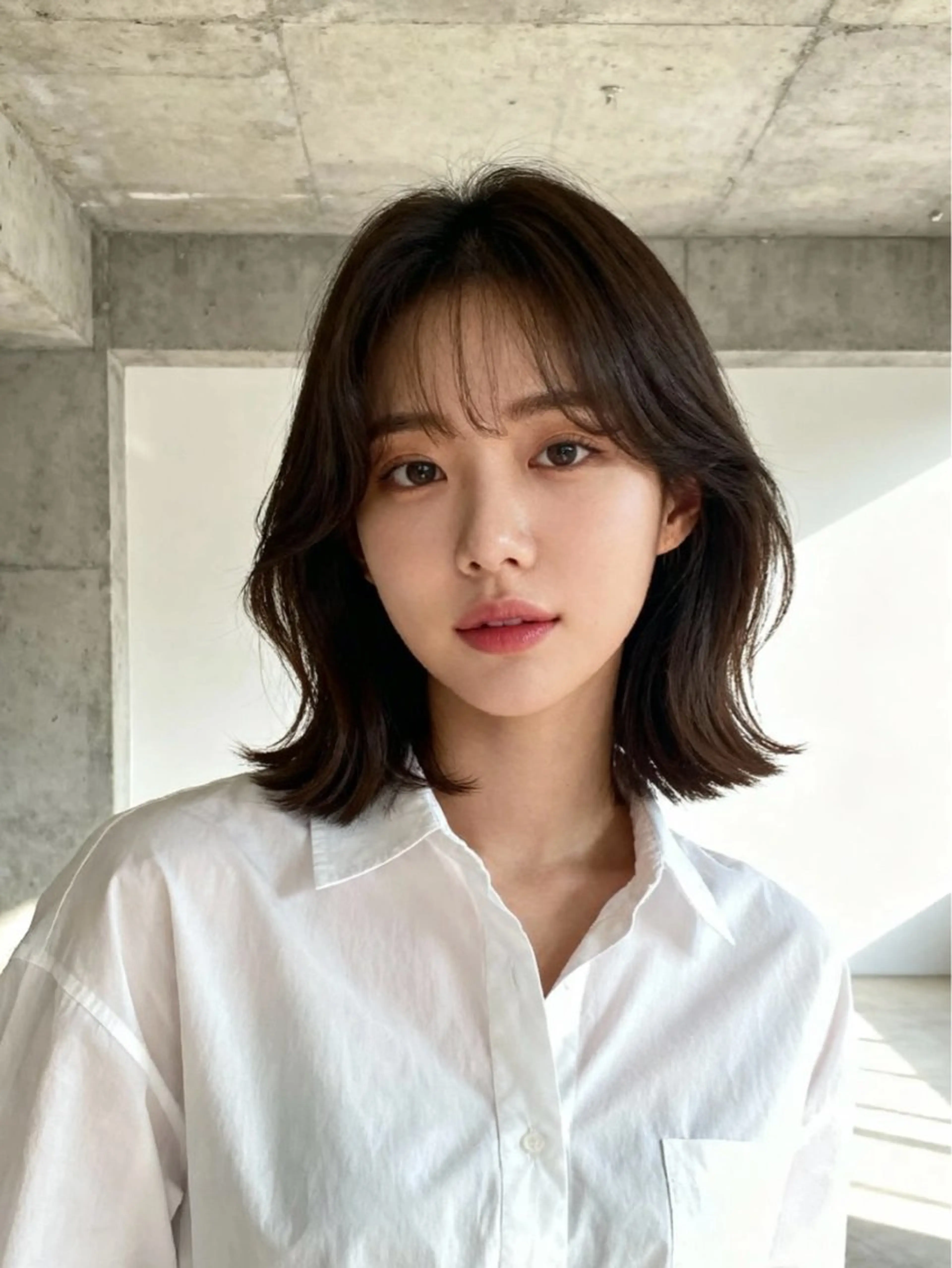 ミディアム カラー ミディアムレイヤー アディクシーカラー 透明感カラー くびれヘア 顔まわりレイヤー カット ヘアカラー トリートメント ヘッドスパ 韓国レイヤーカット 🫧大阪梅田レイヤーのヘアスタイル