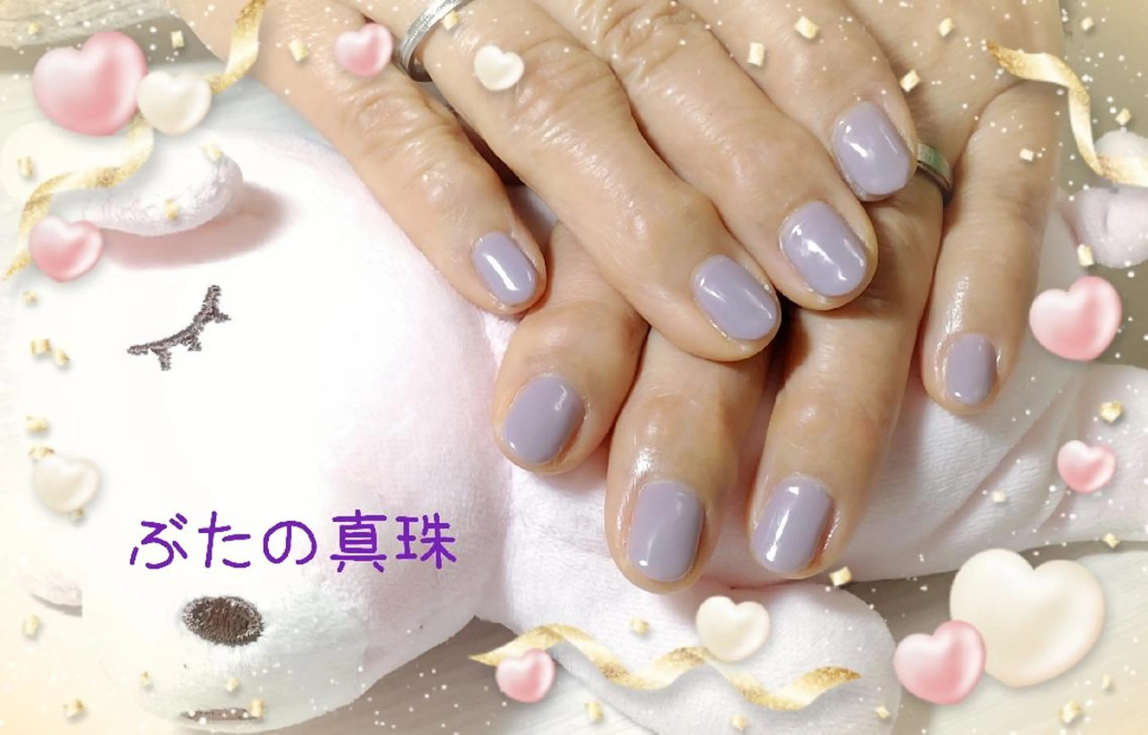 ネイル ワンカラーネイル ハンドネイル 林 珠里のネイルデザイン