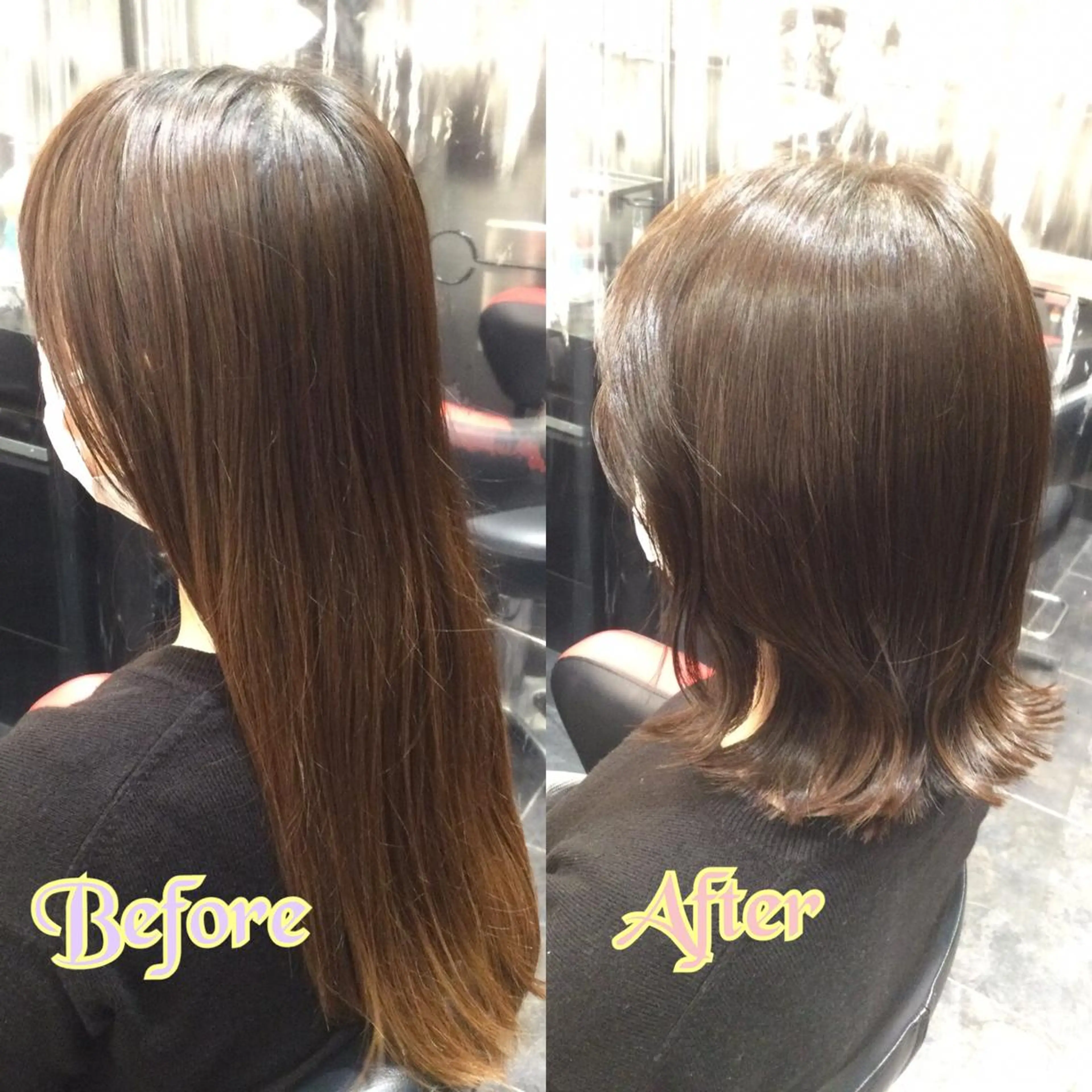 ミディアム カラー Annon プライベートサロンのヘアスタイル