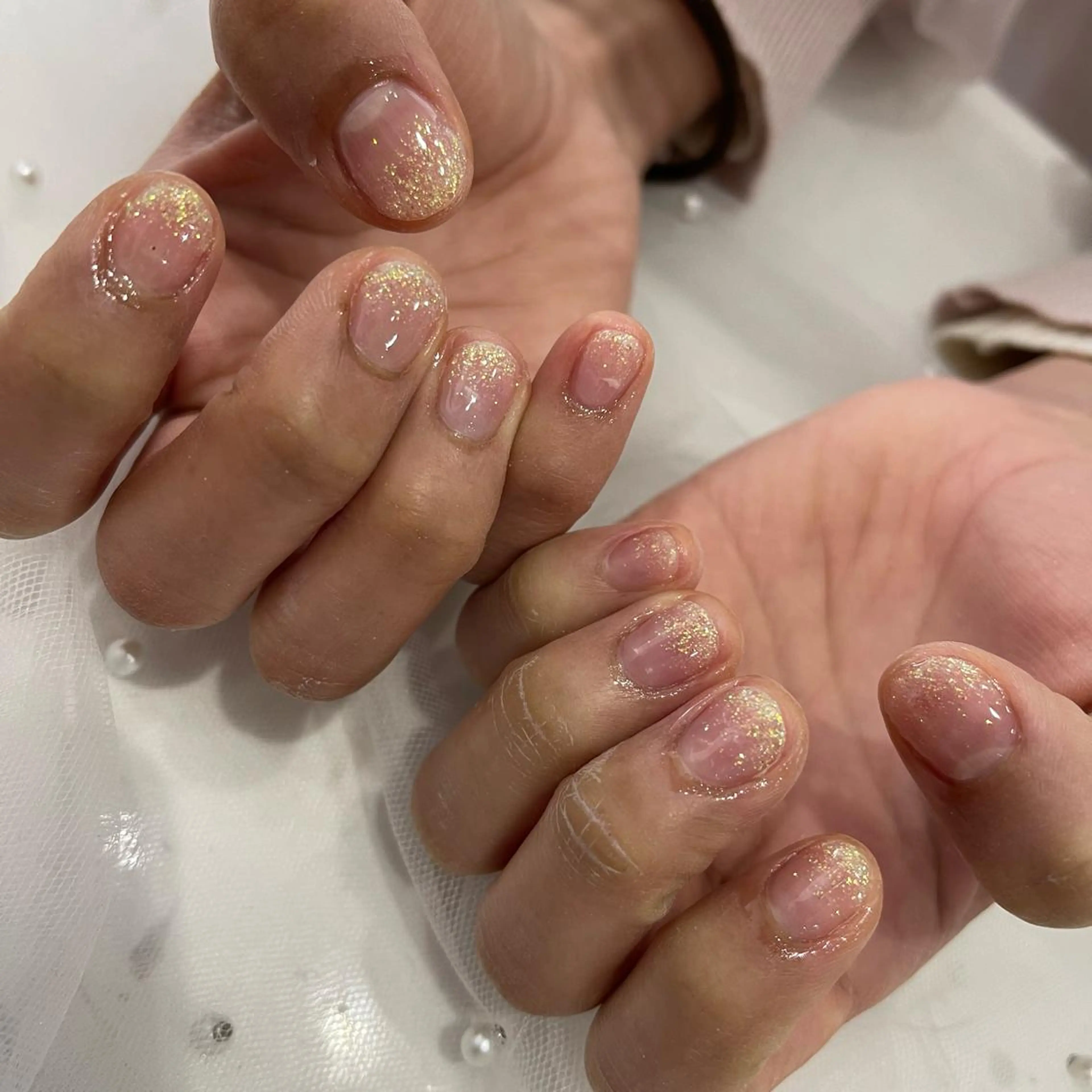 ネイル グラデーション ラメ(グリッター) ラメグラデーション Wish Nail 名古屋店所属・Wish Nail 恒川のネイルデザイン