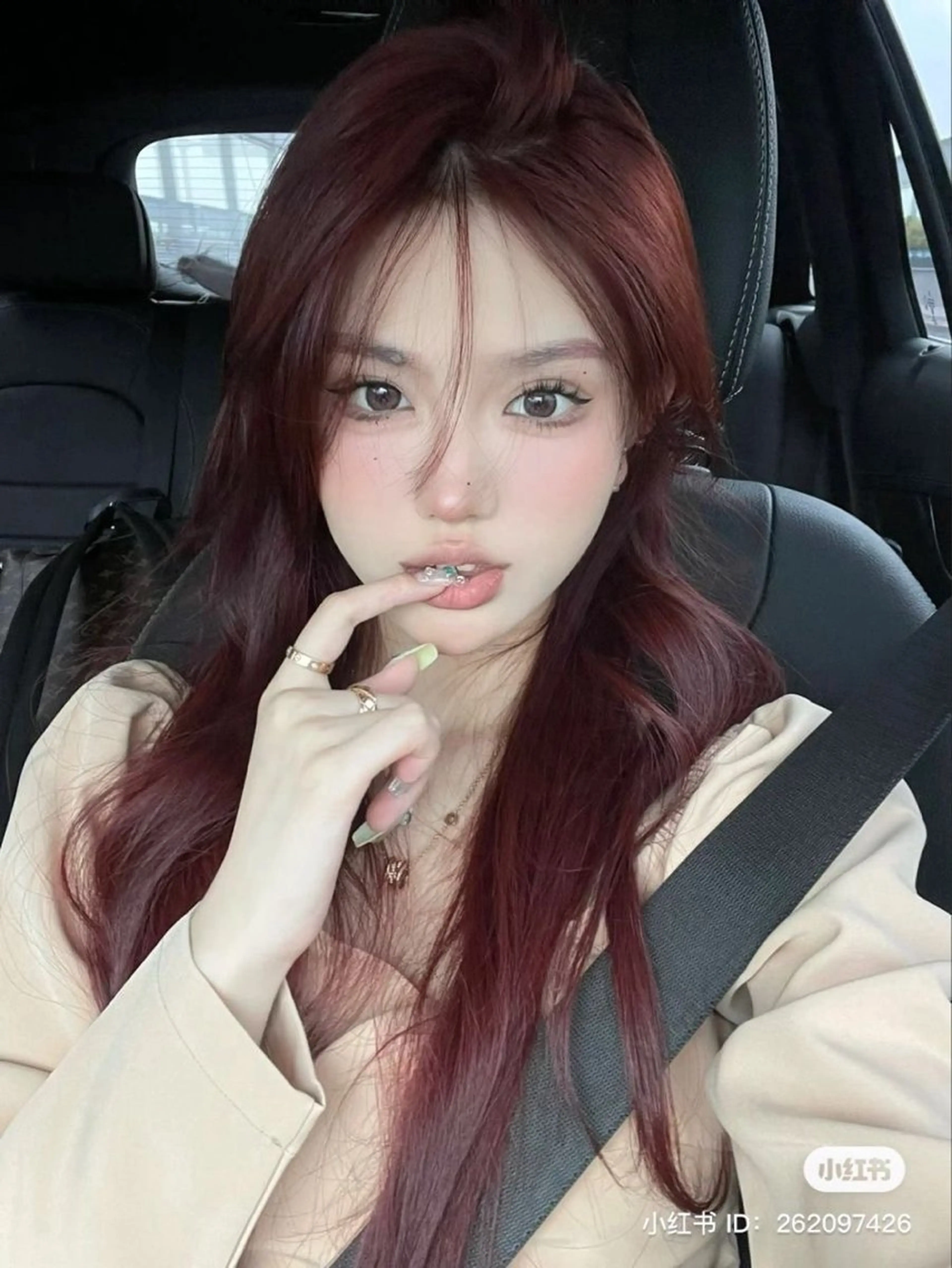 ロング 韓国風ヘア カット ヘアカラー トリートメント 𝑺𝑨𝑨𝒀𝑨 色気網紅韓国Hairのヘアスタイル