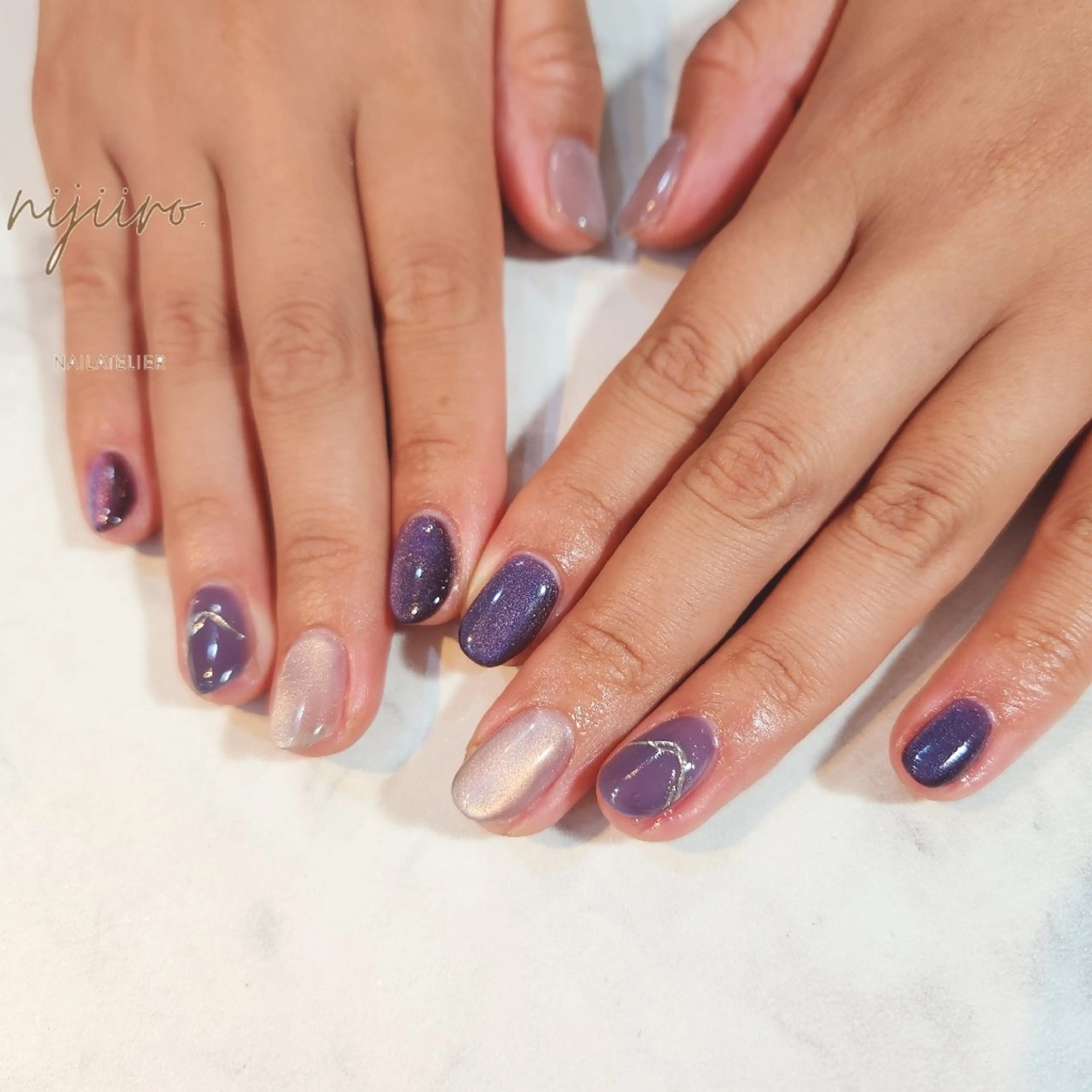 ネイル ハンドネイル nailatelier nijiiro.所属・nijiiro🌈 サトウのネイルデザイン