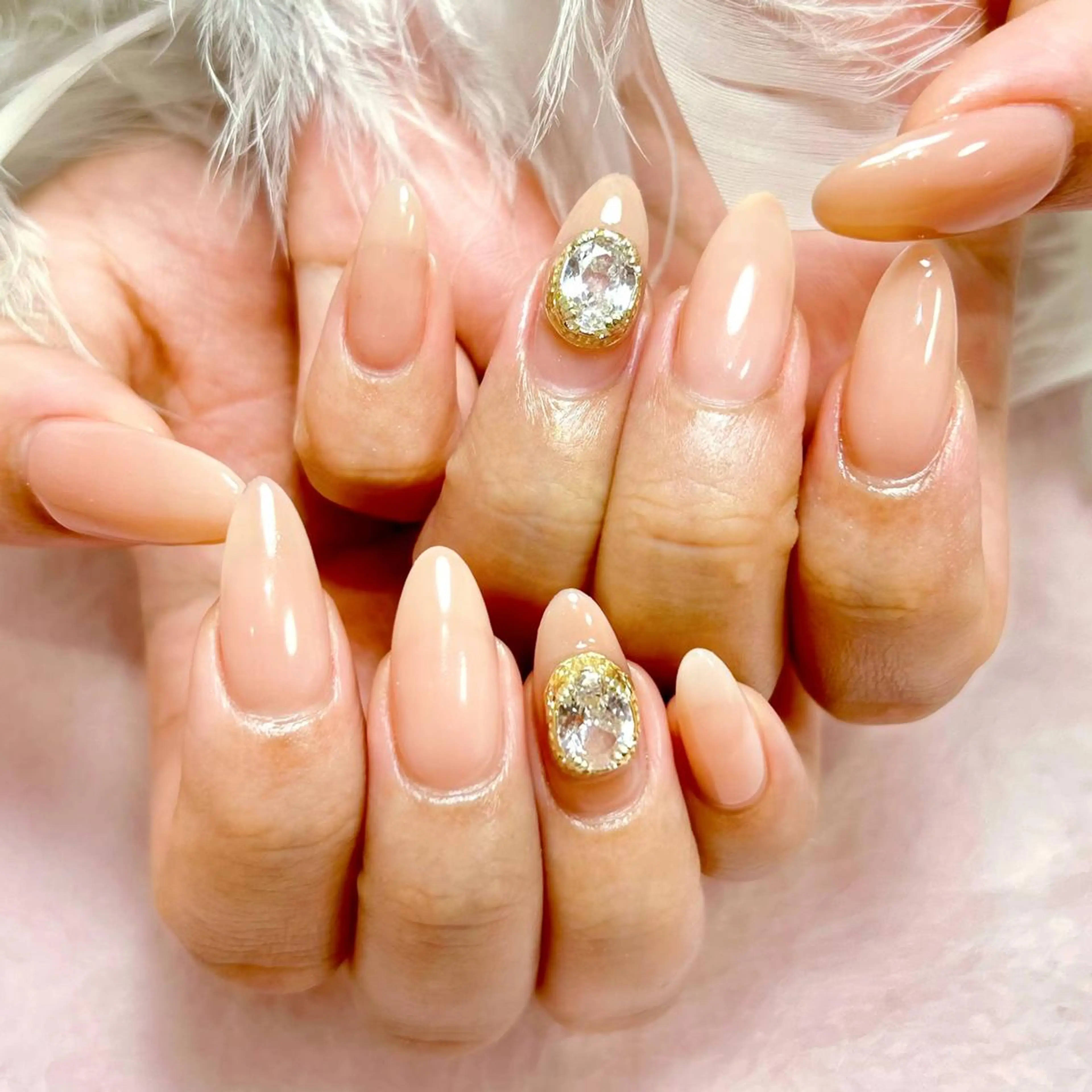 ネイル アートネイル オーロラネイル ガーリー キラキラネイル 韓国ネイル ハンドネイル diamond ♥のネイルデザイン