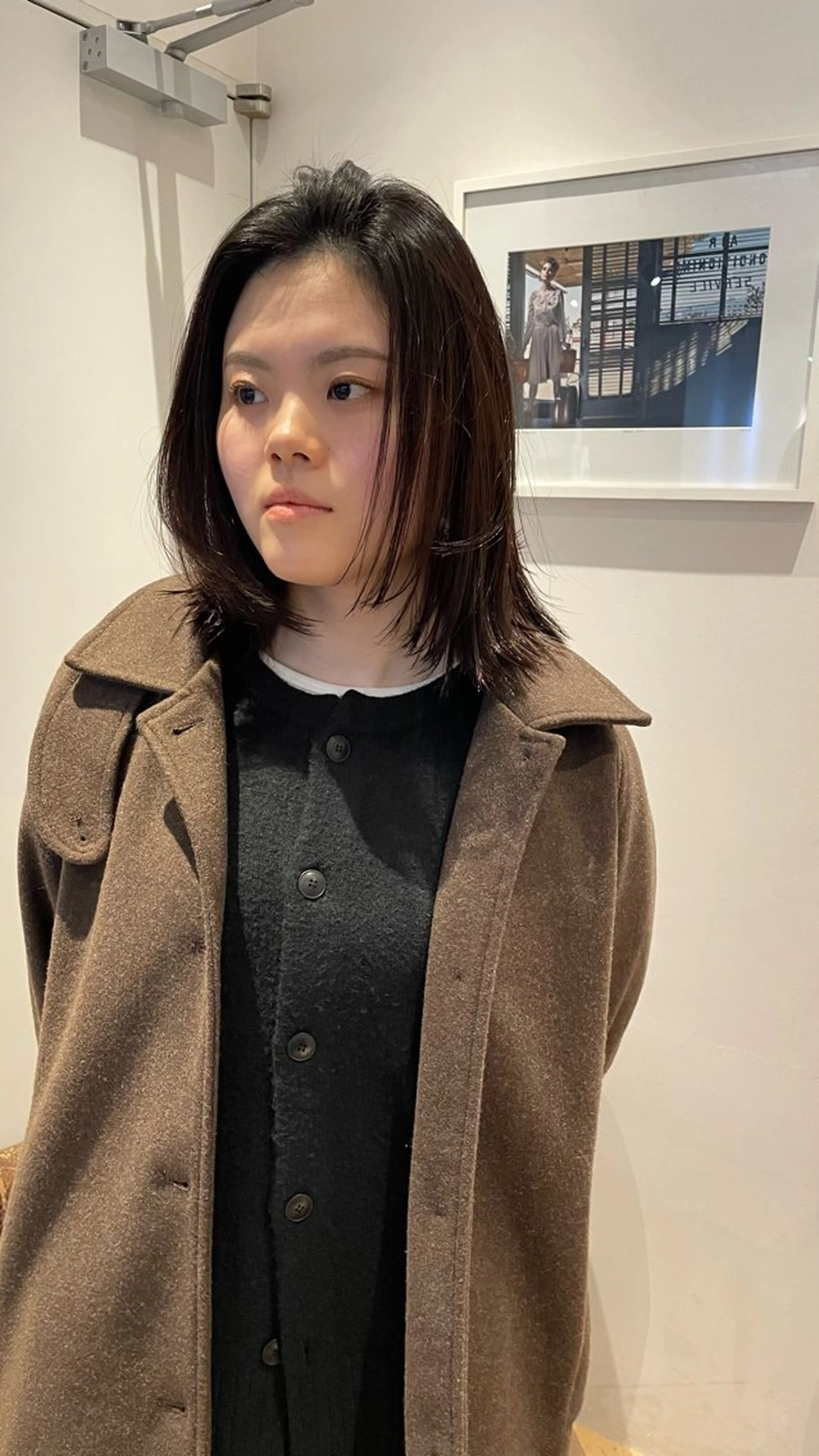 ミディアム 髪質改善 レイヤーカット カット ヘアカラー 縮毛矯正 トリートメント 葵🫧髪質改善/ つや髪✨梅田のヘアスタイル