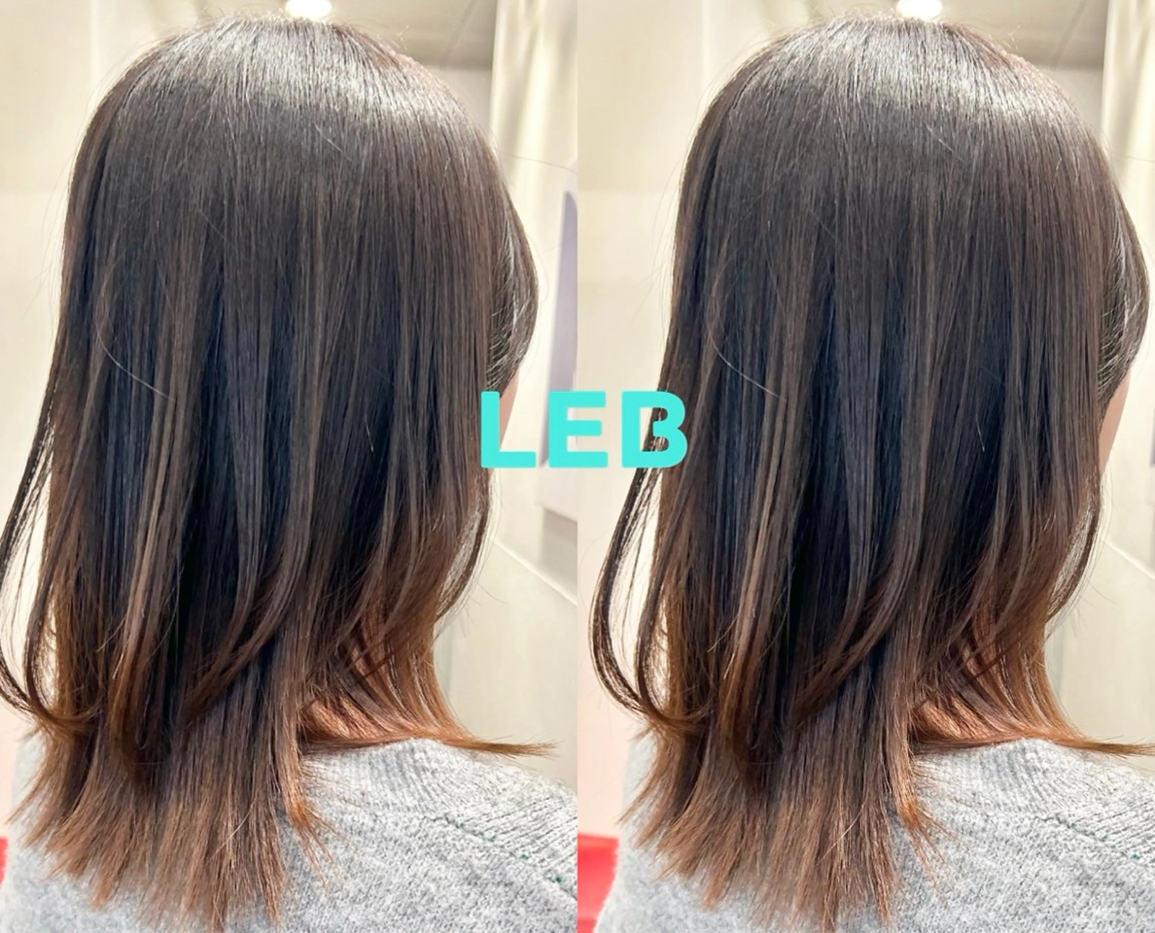 ミディアム カラー カット ヘアカラー トリートメント LEB所属・下河 宗太のヘアスタイル