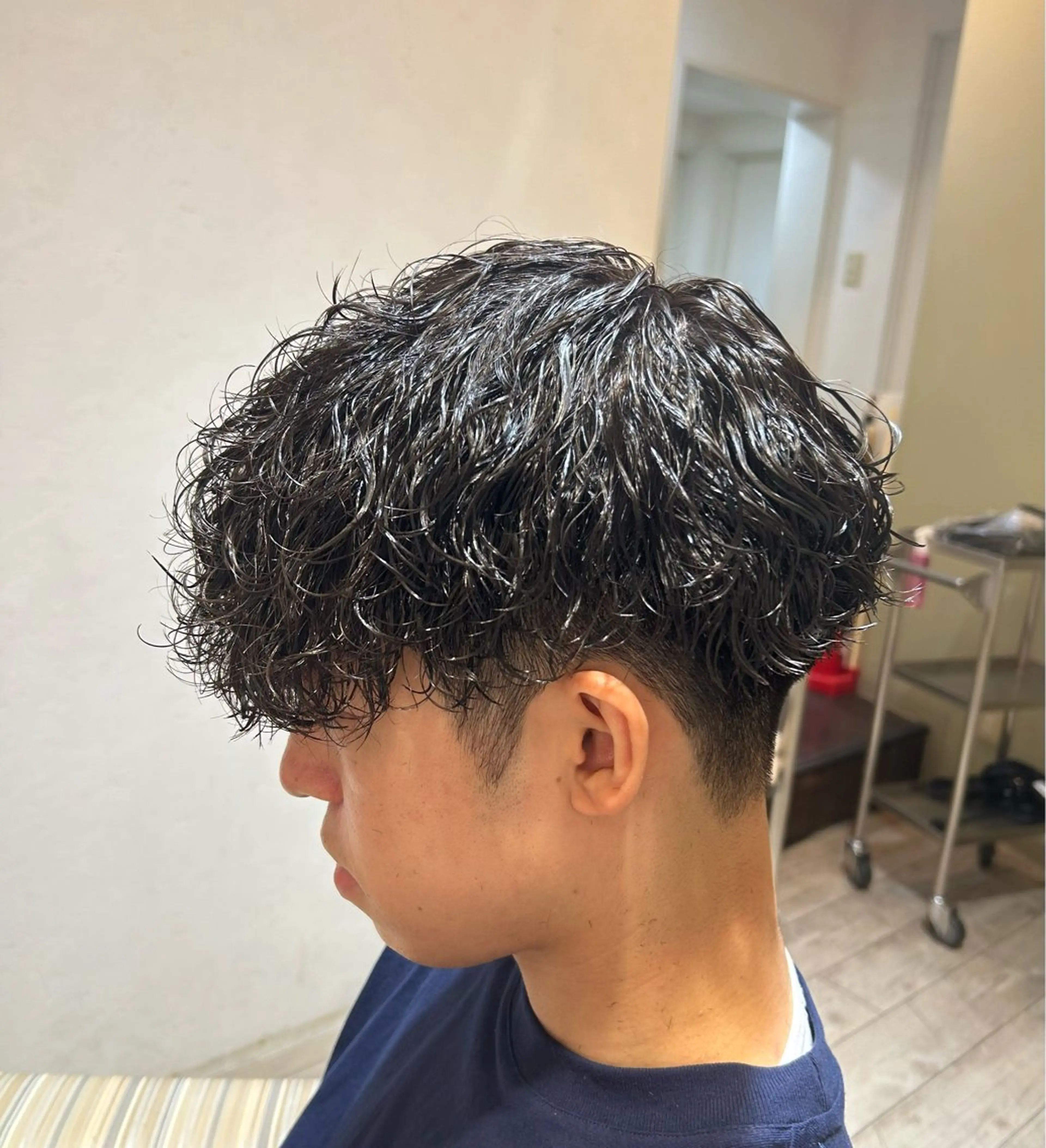 パーマ メンズ 梅田マンツーマン メンズ特化美容師のヘアスタイル