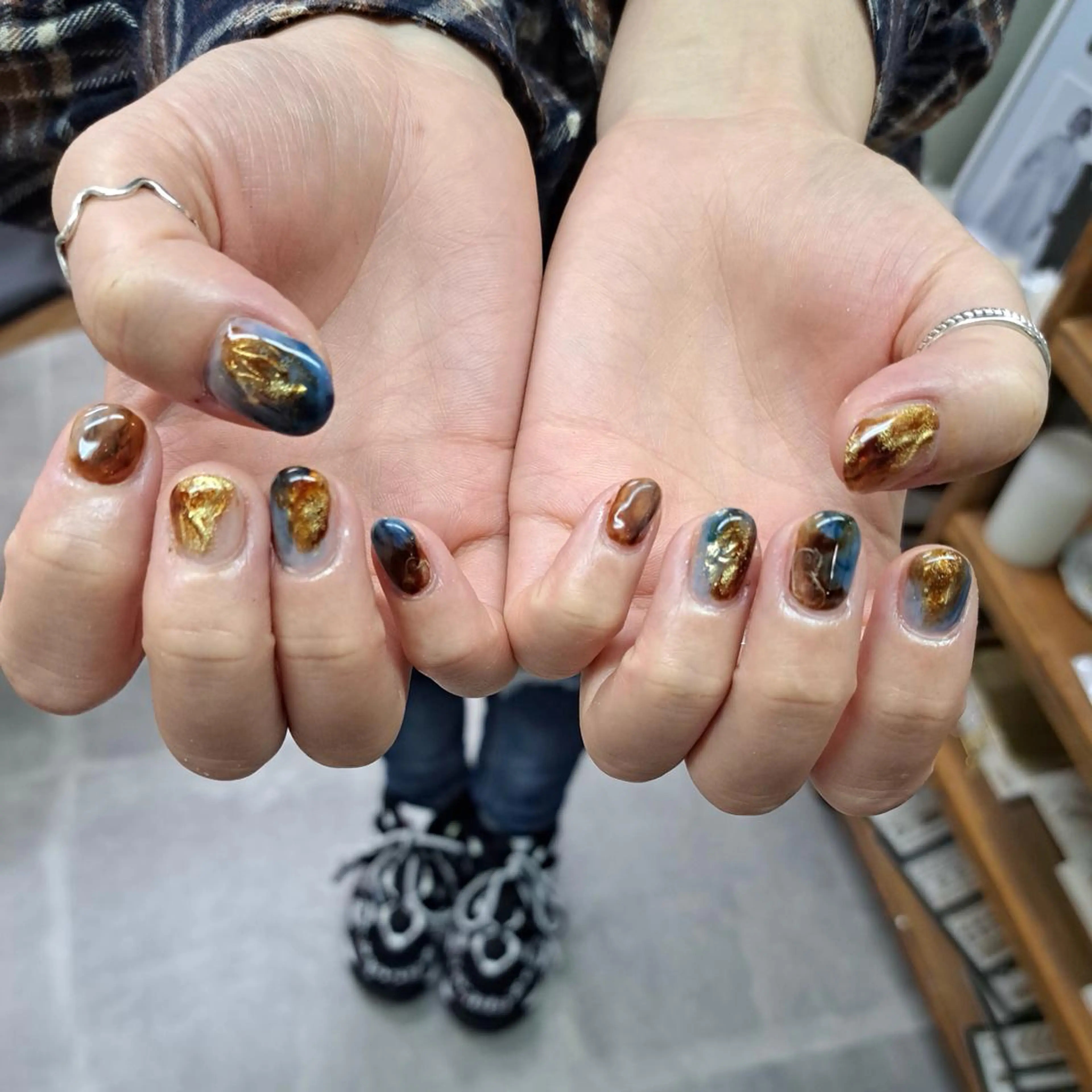 ネイル アートネイル ジェルネイル ニュアンスネイル スカルプネイル nailstudio eviz新宿店のネイルデザイン