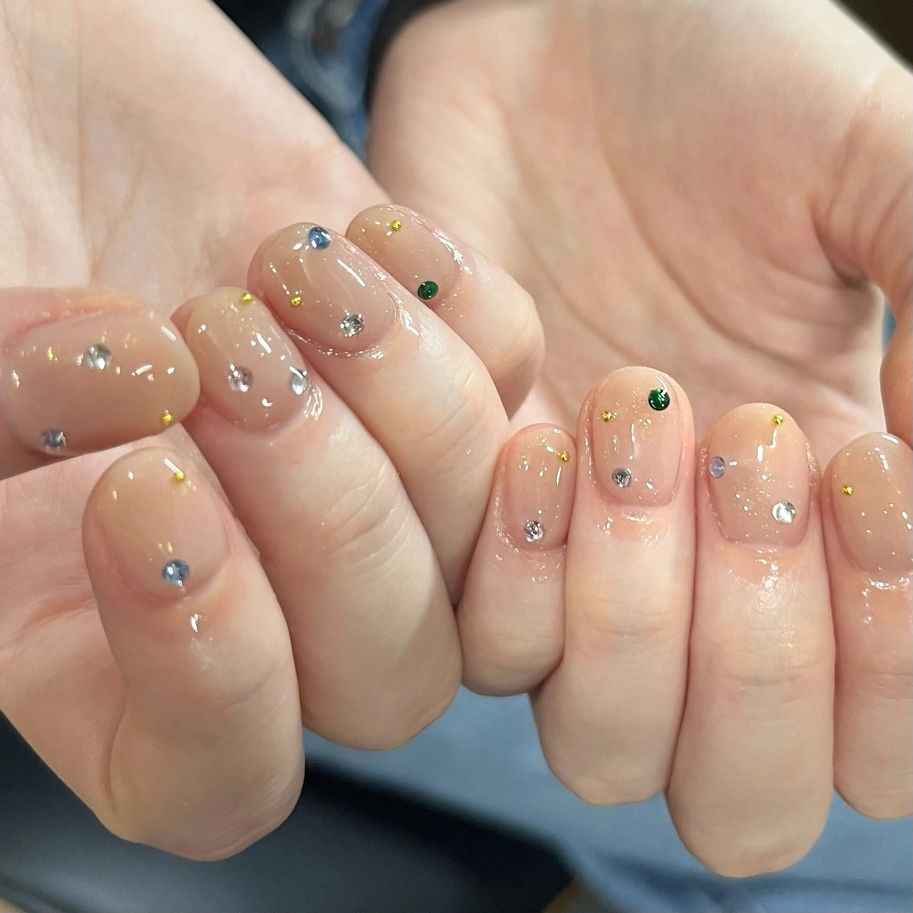 ネイル ワンカラーネイル ピンク ピンクベージュ ショートネイル シンプルネイル ハンドネイル ハンドケア 🎀NAIL🎀 AI🪄︎︎◝✩のネイルデザイン