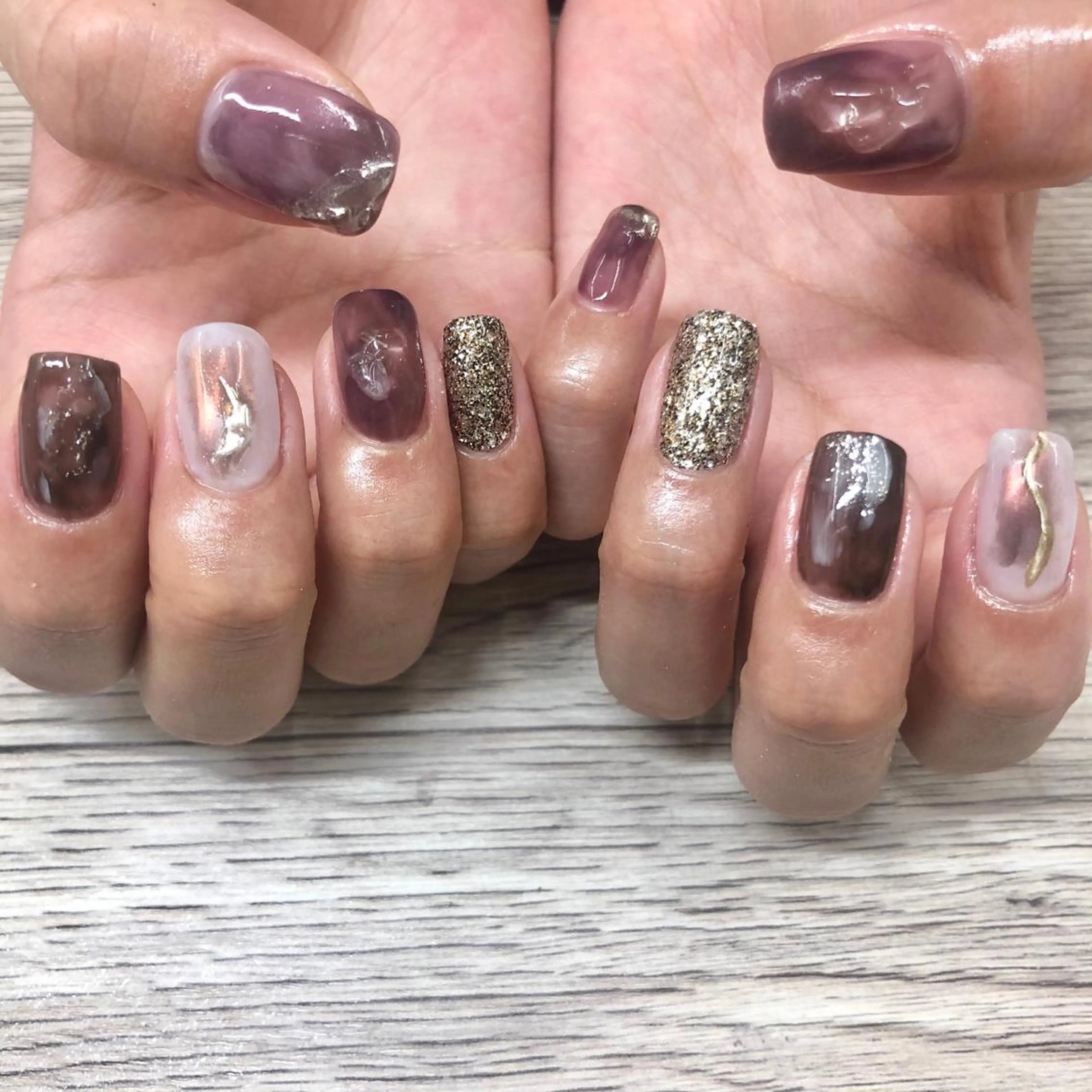 ネイル ニュアンスネイル 🎀AYAKO 🎀中韓ネイルのネイルデザイン