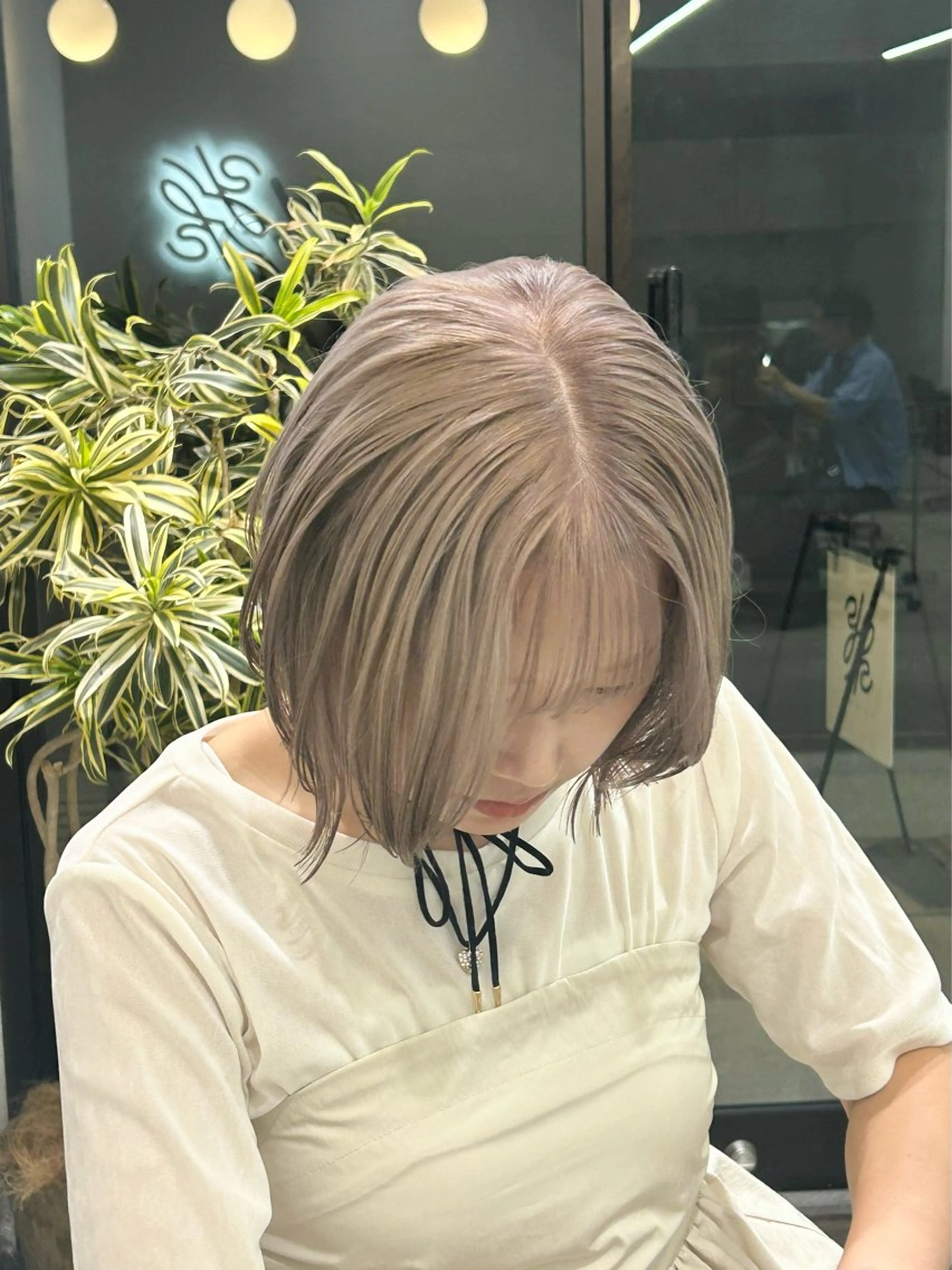 ショート カラー ブリーチ トリートメント 似合わせ⌇お洒落 カット⌇平野あみのヘアスタイル