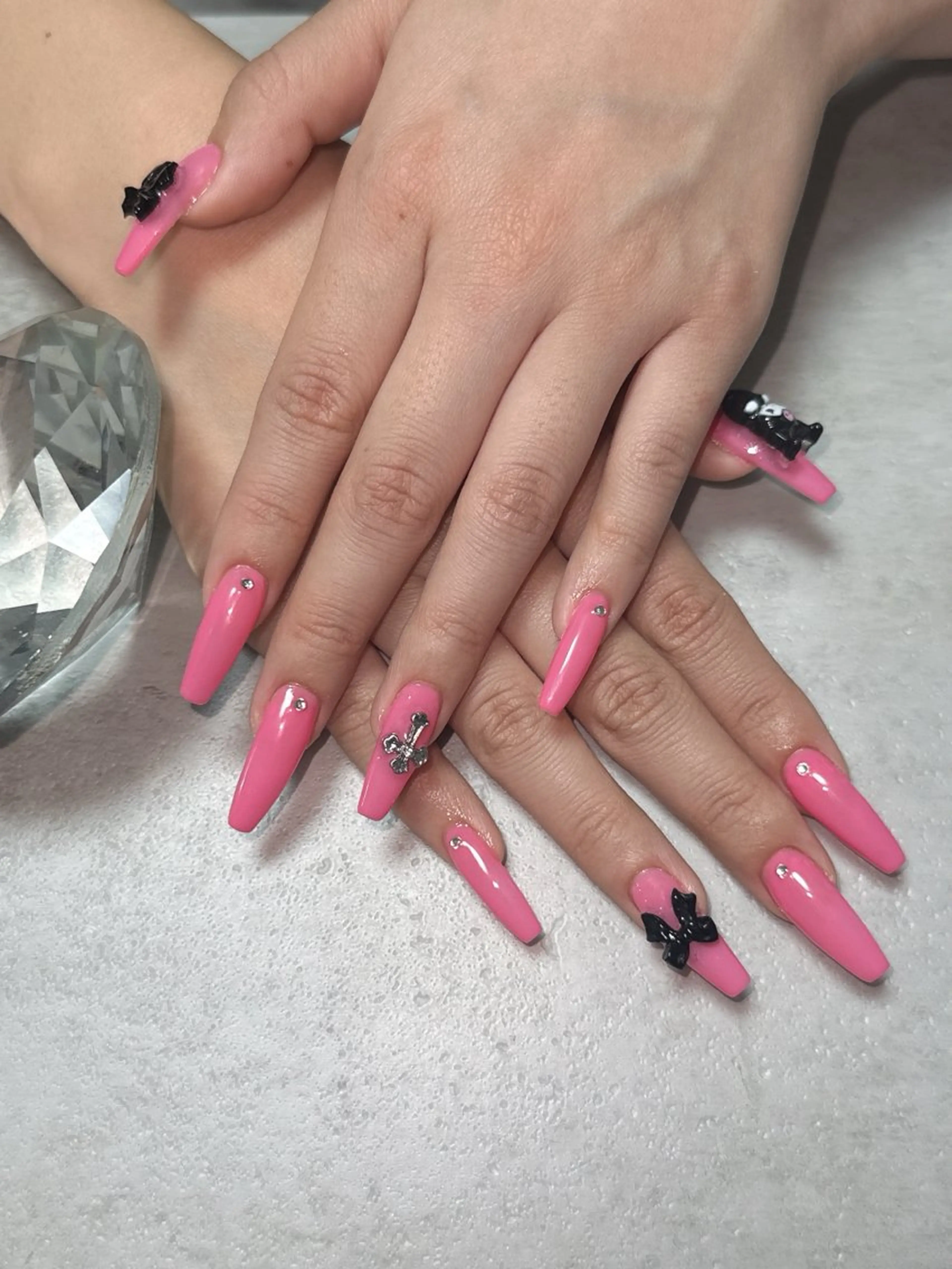 チップ長さだし/ワンカラー🩵オフなしの写真