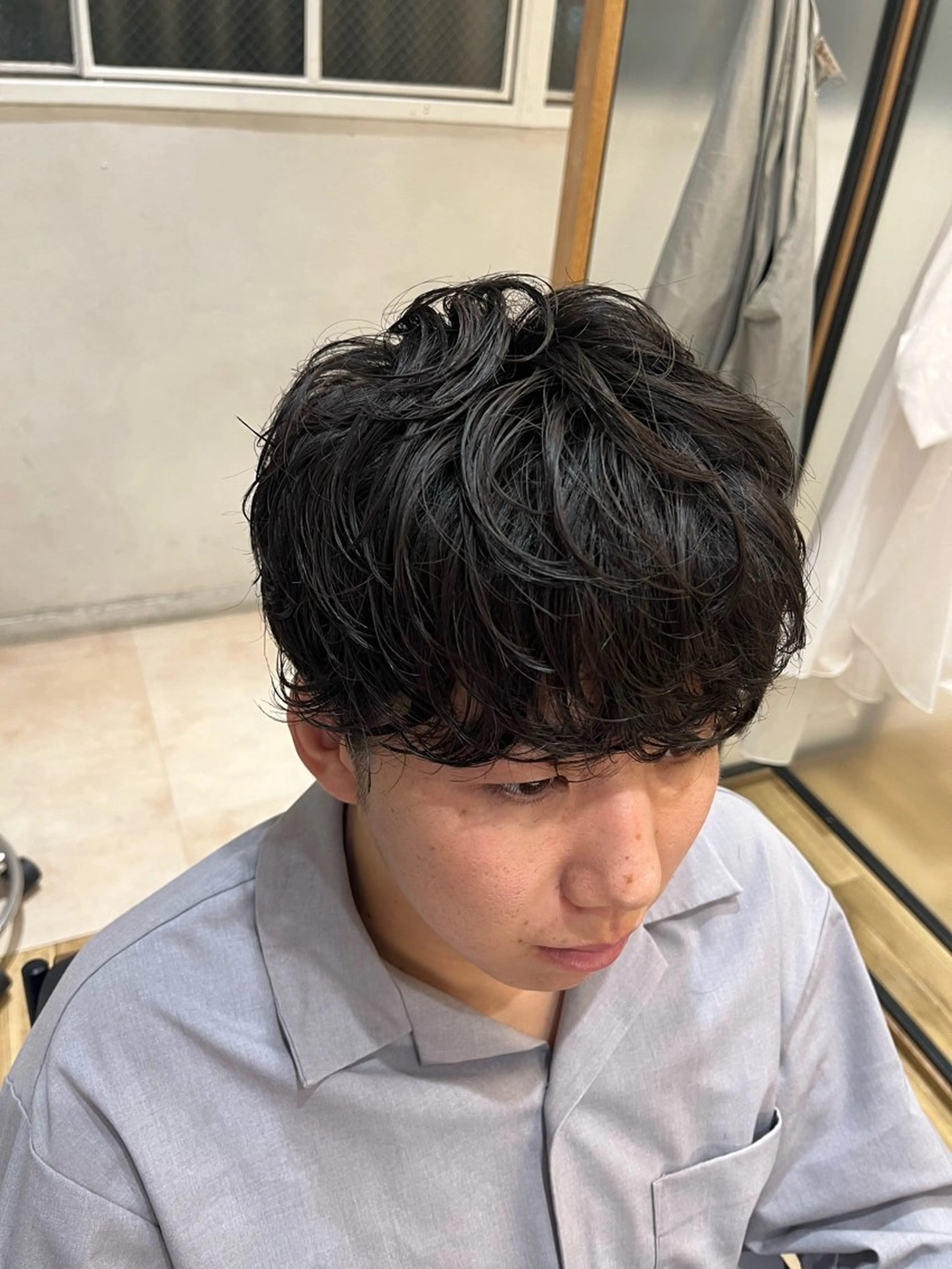 パーマ メンズ メンズパーマ カット パーマ 🟦メンズ特化🟦 たかしま　あさひのヘアスタイル