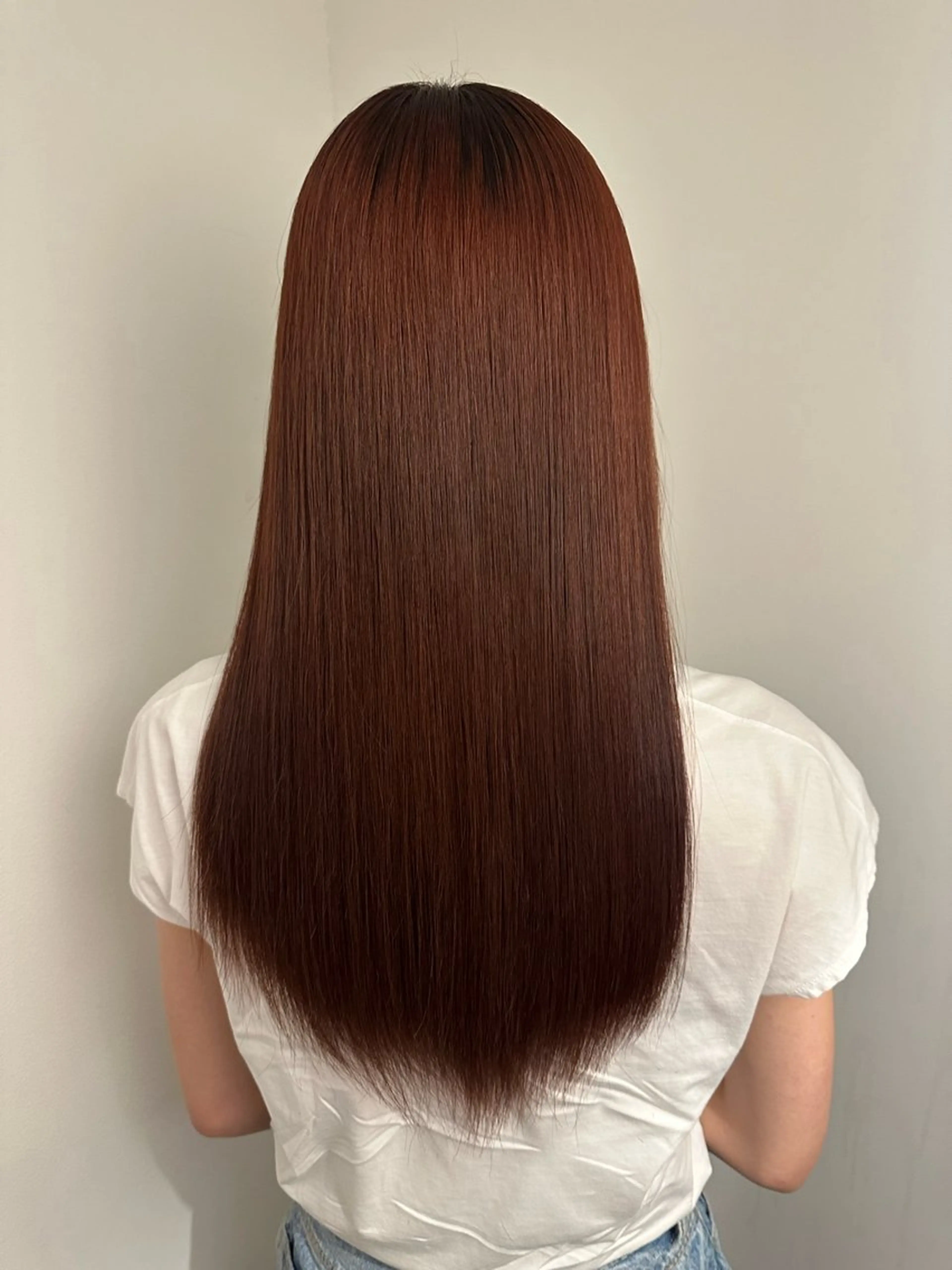 ロング オレンジブラウン カット ヘアカラー トリートメント Hana ハイトーン🕯🩰のヘアスタイル