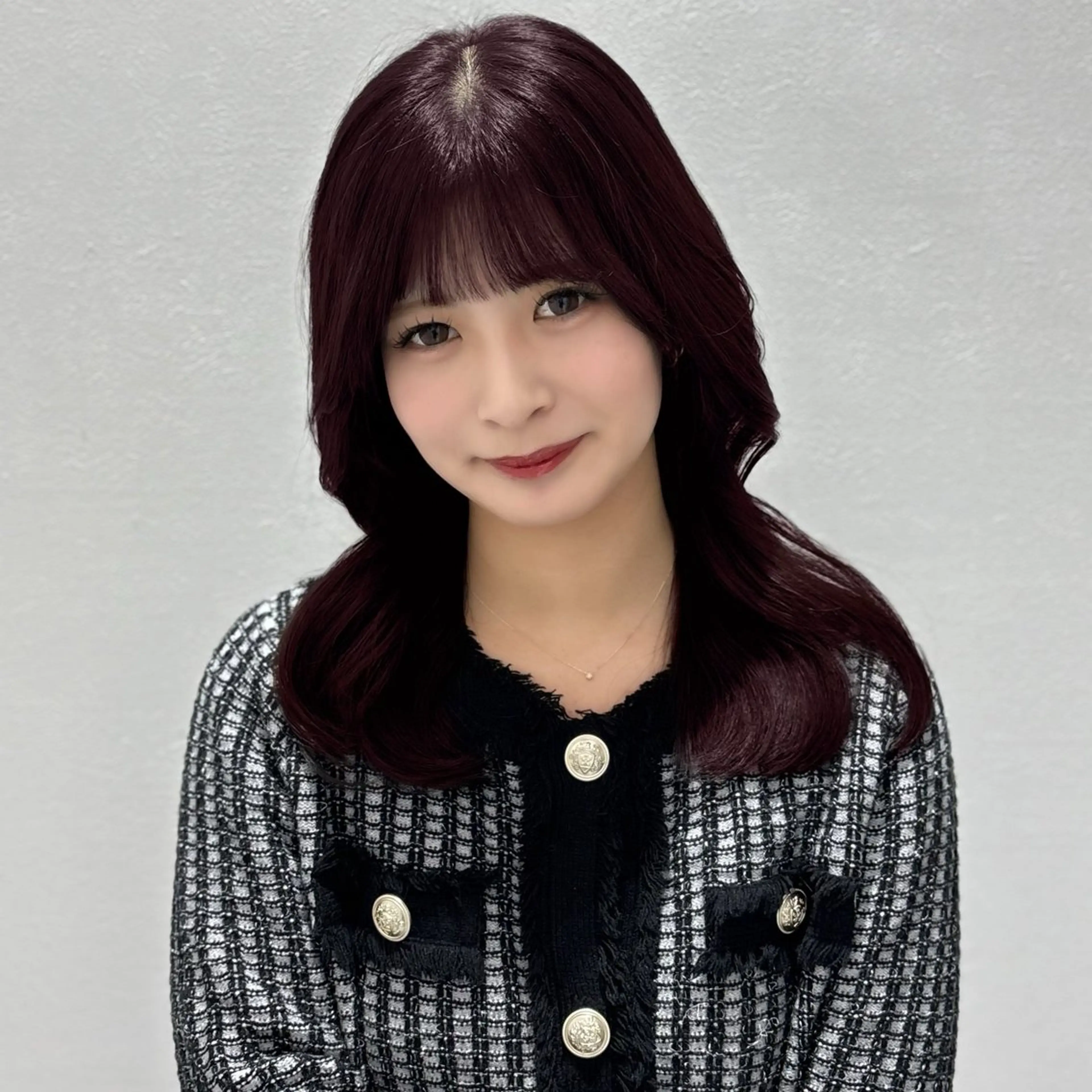 ロング カラー ヘアアレンジ 黒髪 ブリーチ ボルドーカラー ケアカラー 透明感カラー 銀座/ショート/ メンズ/HINOKIのヘアスタイル