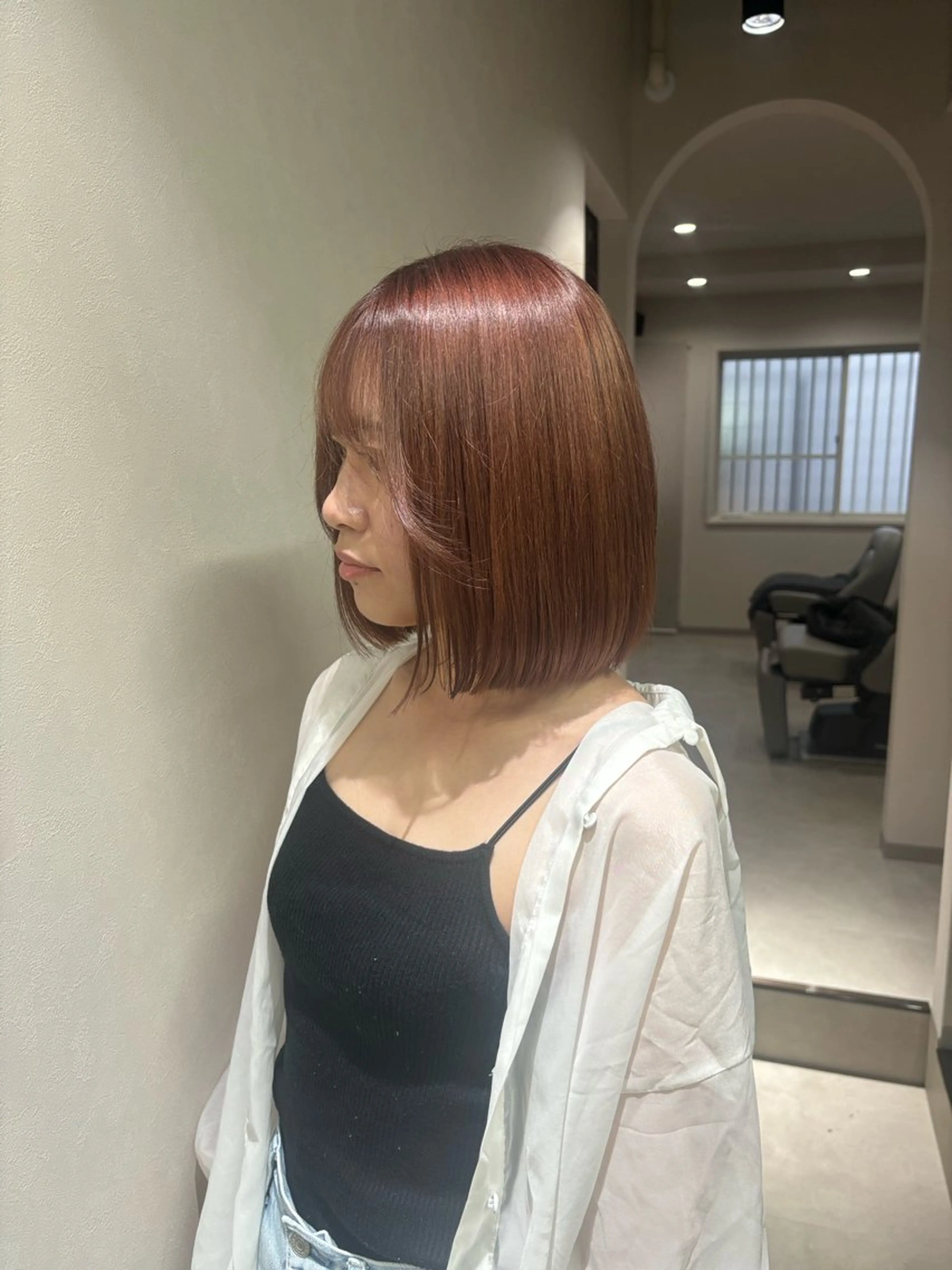 ミディアム カラー ブリーチ ブラウンカラー ピンクカラー トリートメント 🐼 こゆきのその他イメージ