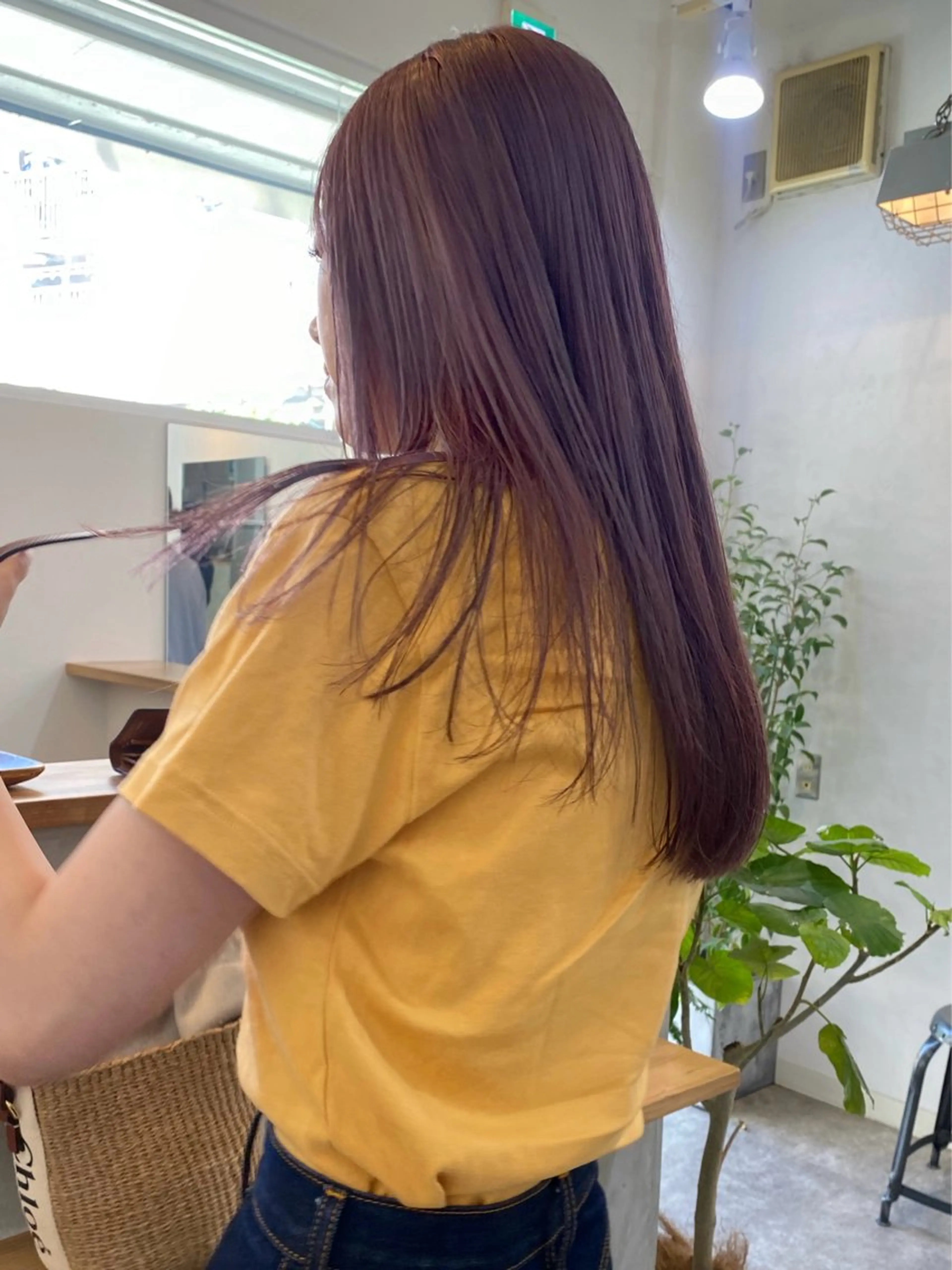 セミロング カラー ベージュカラー ラベンダーカラー ラベンダーベージュ カット ヘアカラー トリートメント 森貴裕/ベージュ/ パーマ/オリーブのヘアスタイル