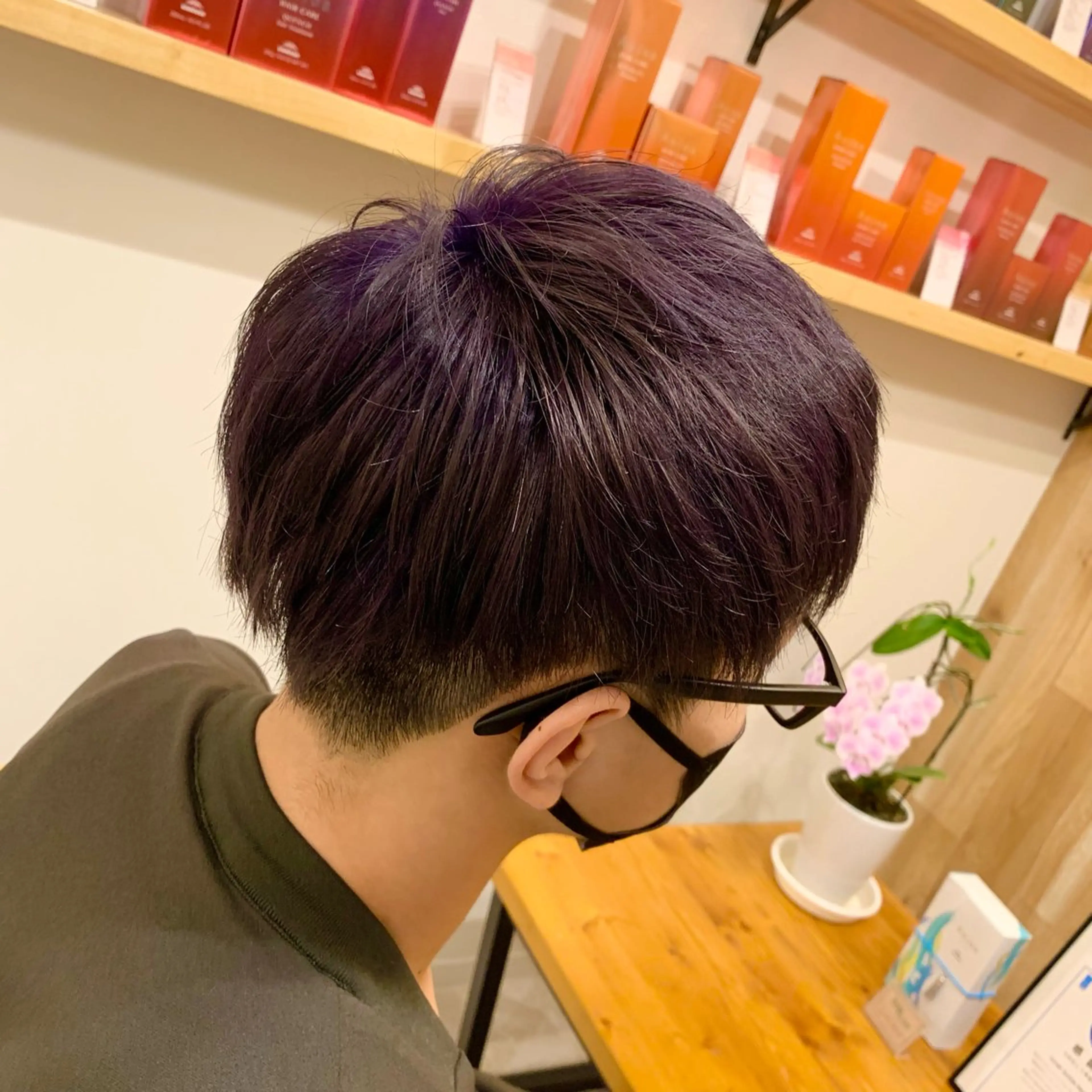 カラー メンズ AMELY甲府東店所属・湯浅 彩香のヘアスタイル