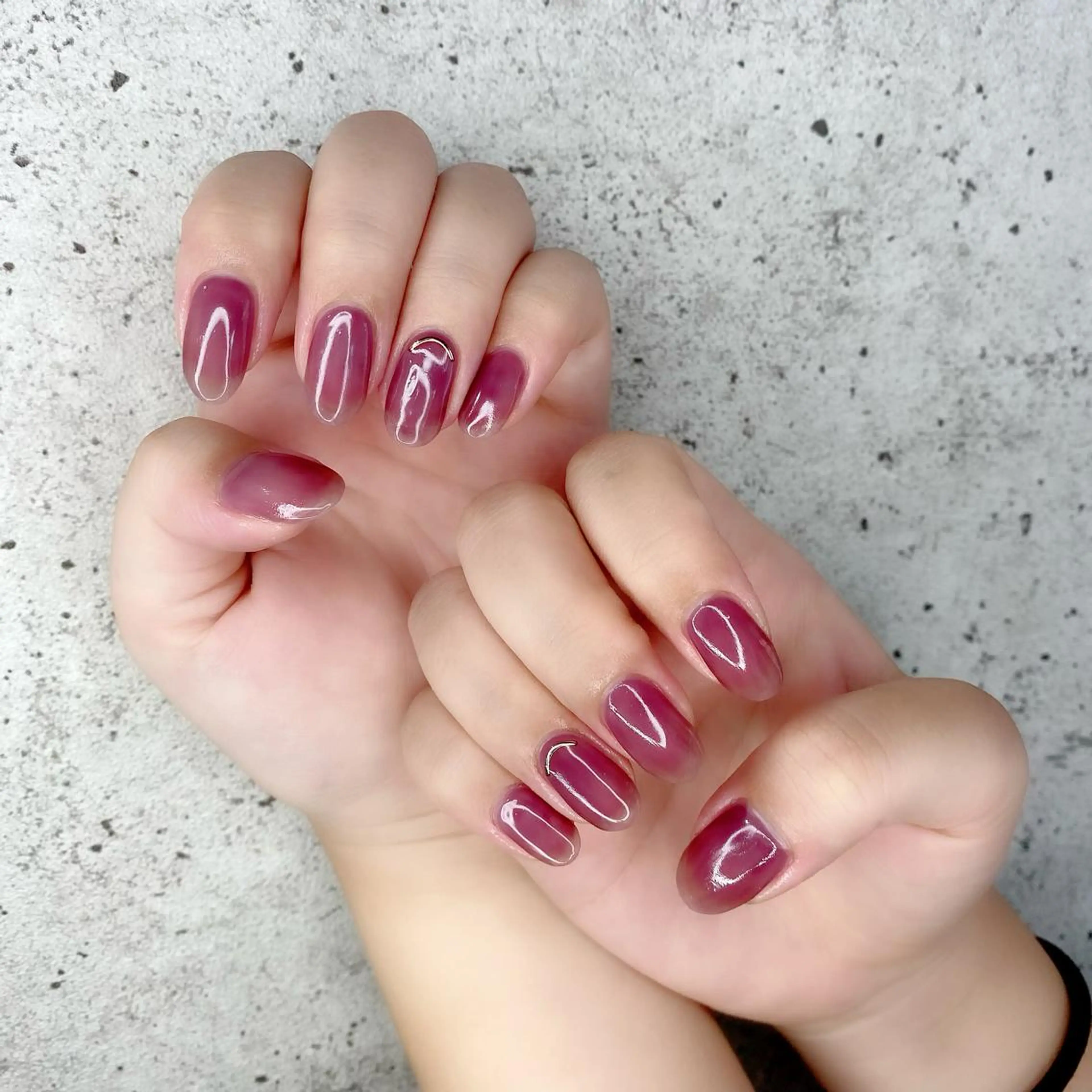 ミディアム カラー パーマ ヘアアレンジ メンズ キッズ ネイル マツエク・マツパ クリアネイル ショートネイル 夏ネイル Salon Ｋのネイルデザイン