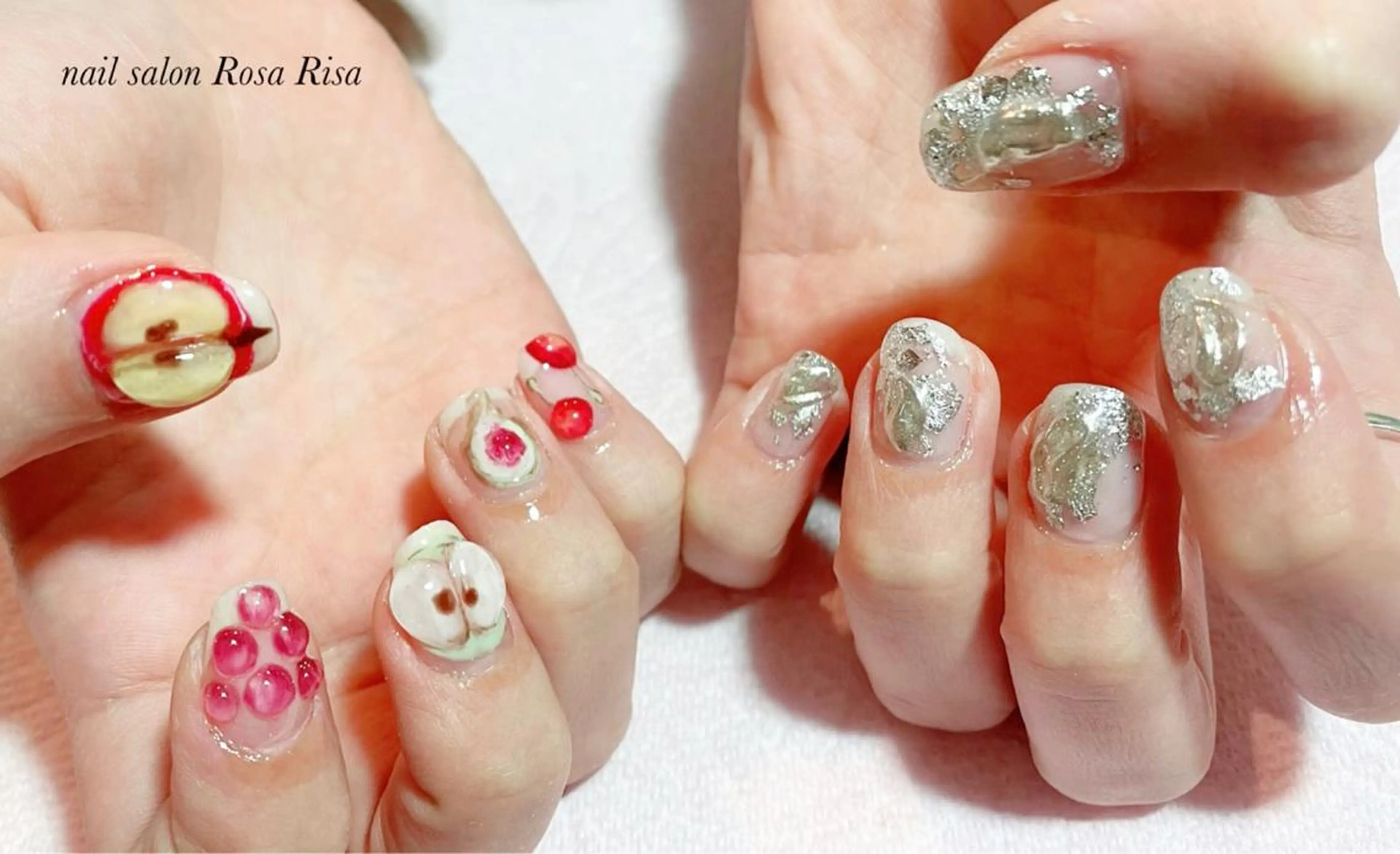 ミディアム アイブロウ ハンドネイル ネイルスタジオ シェイクユアハンズのネイルデザイン