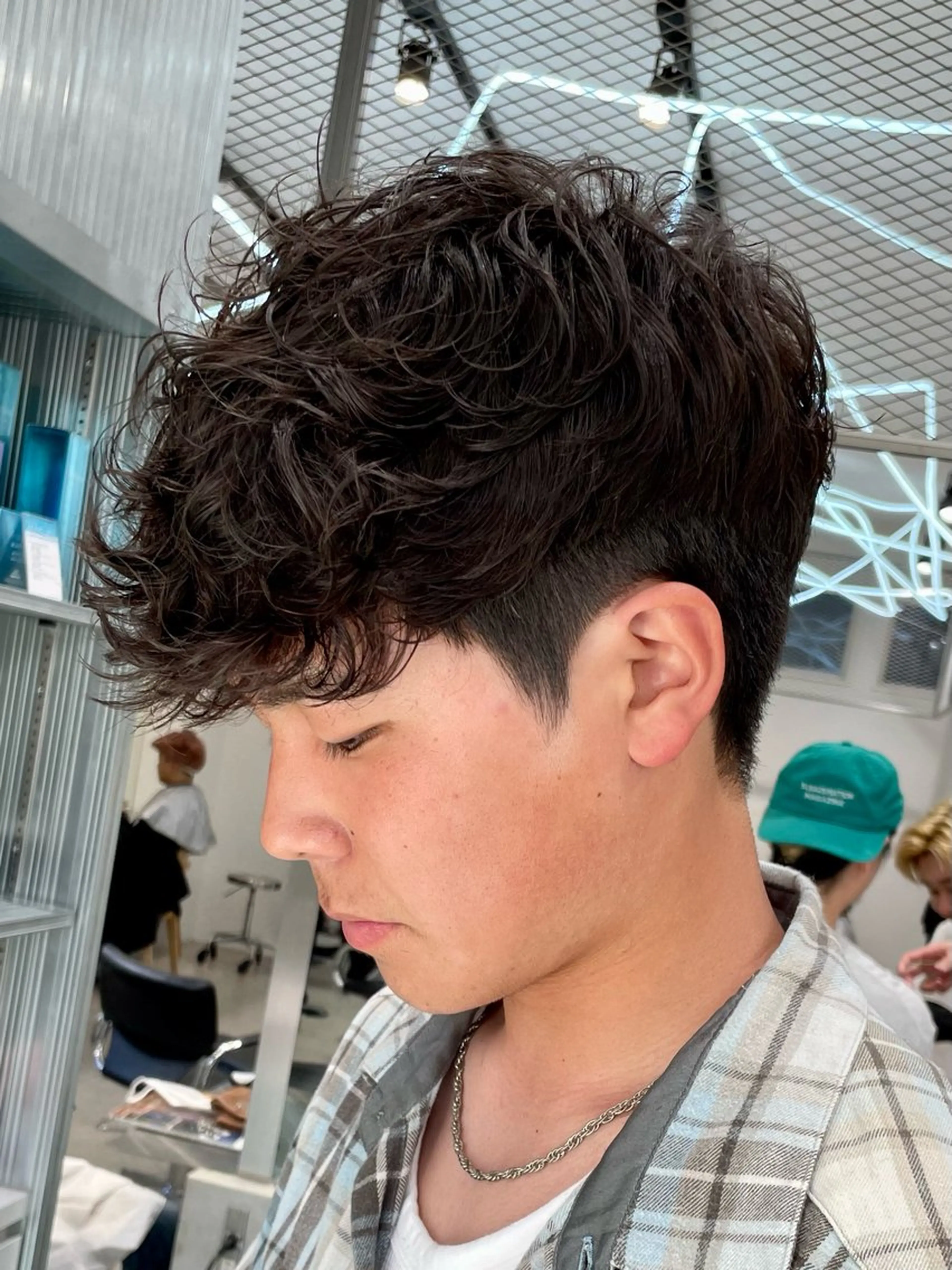 ショート パーマ メンズ 当日予約⭕️ fifth渋谷太田のヘアスタイル