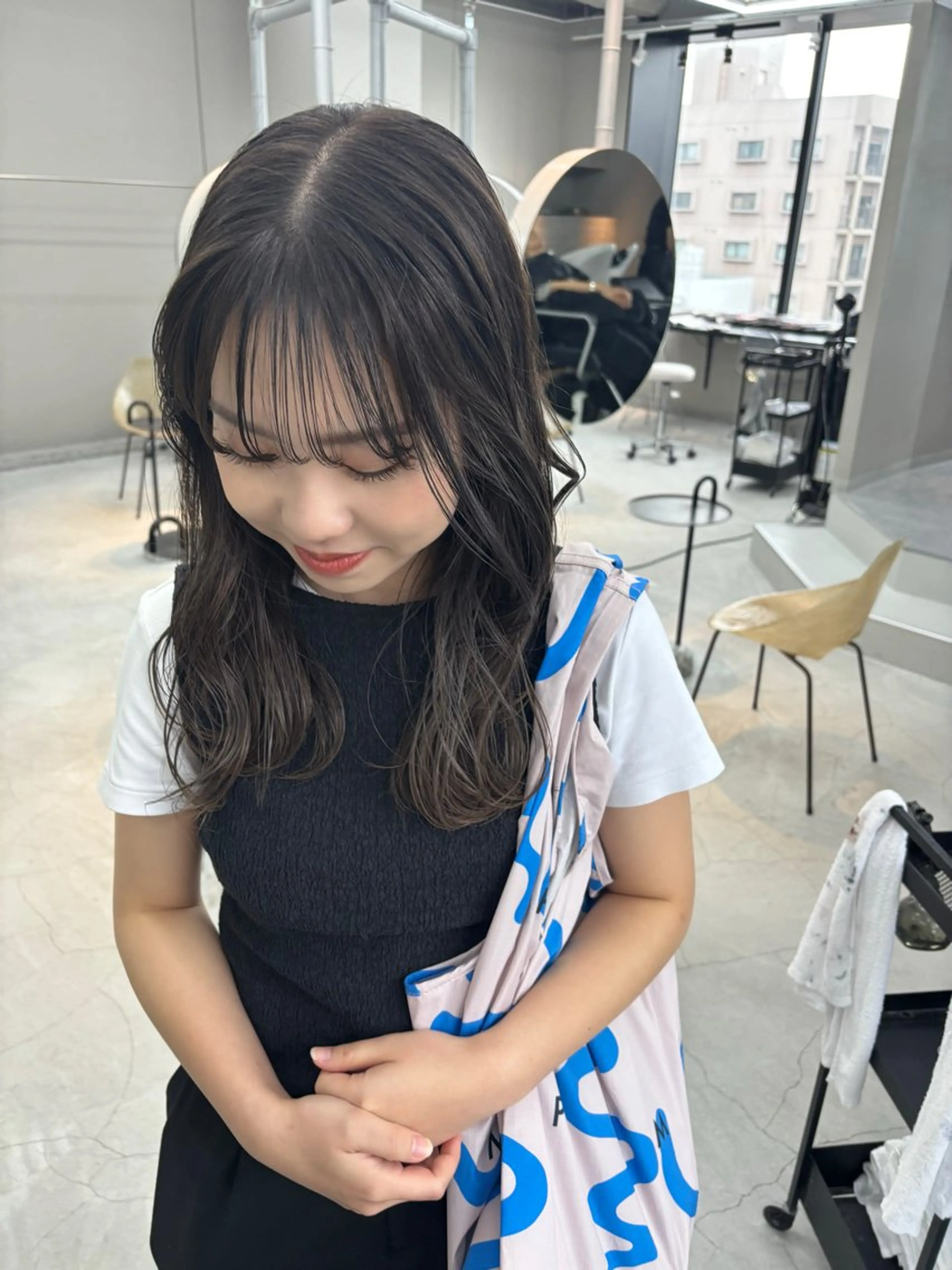 ミディアム kurune所属・kurune fuyuのヘアスタイル