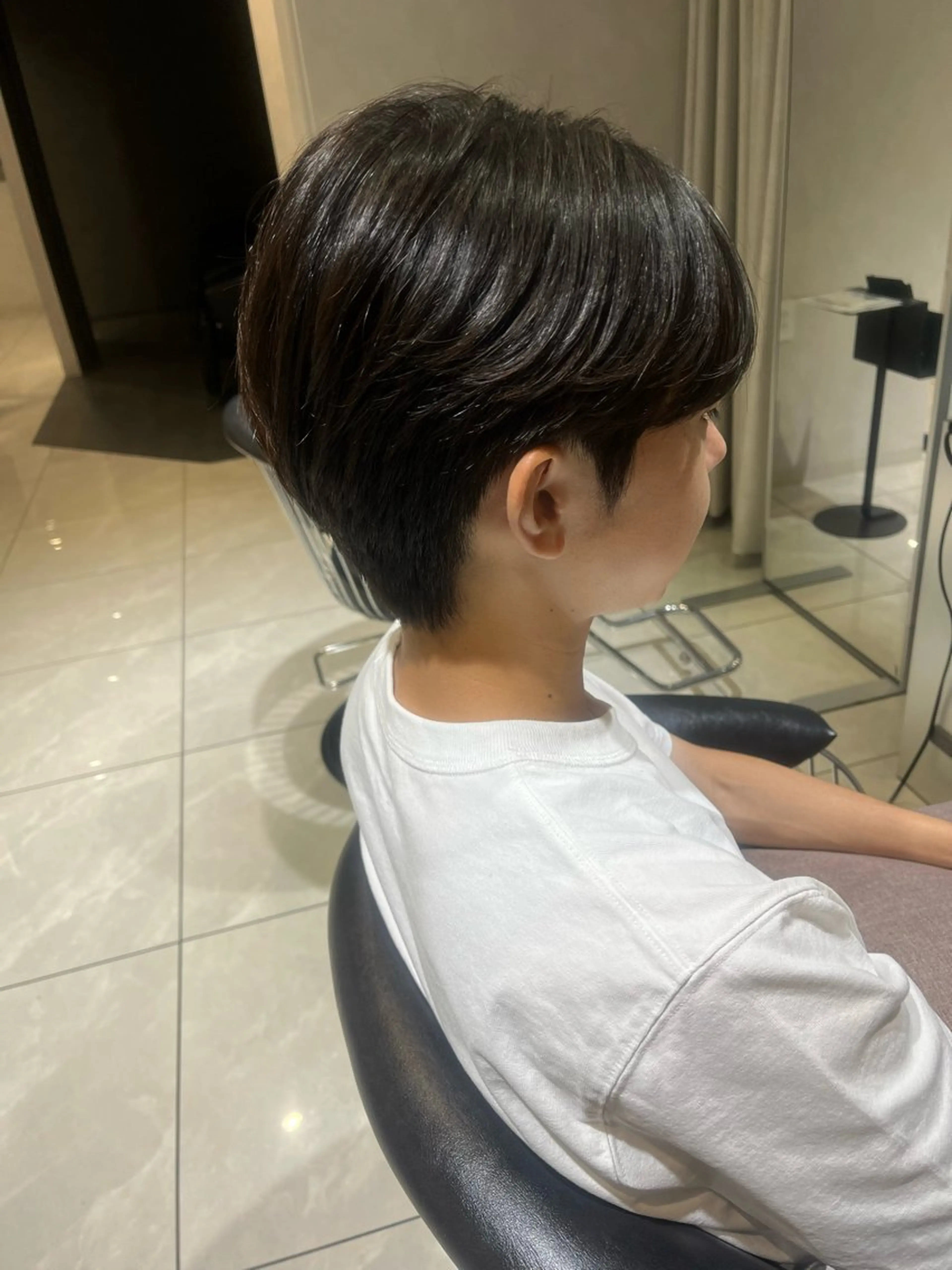 パーマ メンズ カット パーマ メンズセンターパート 池袋/wakanaのヘアスタイル