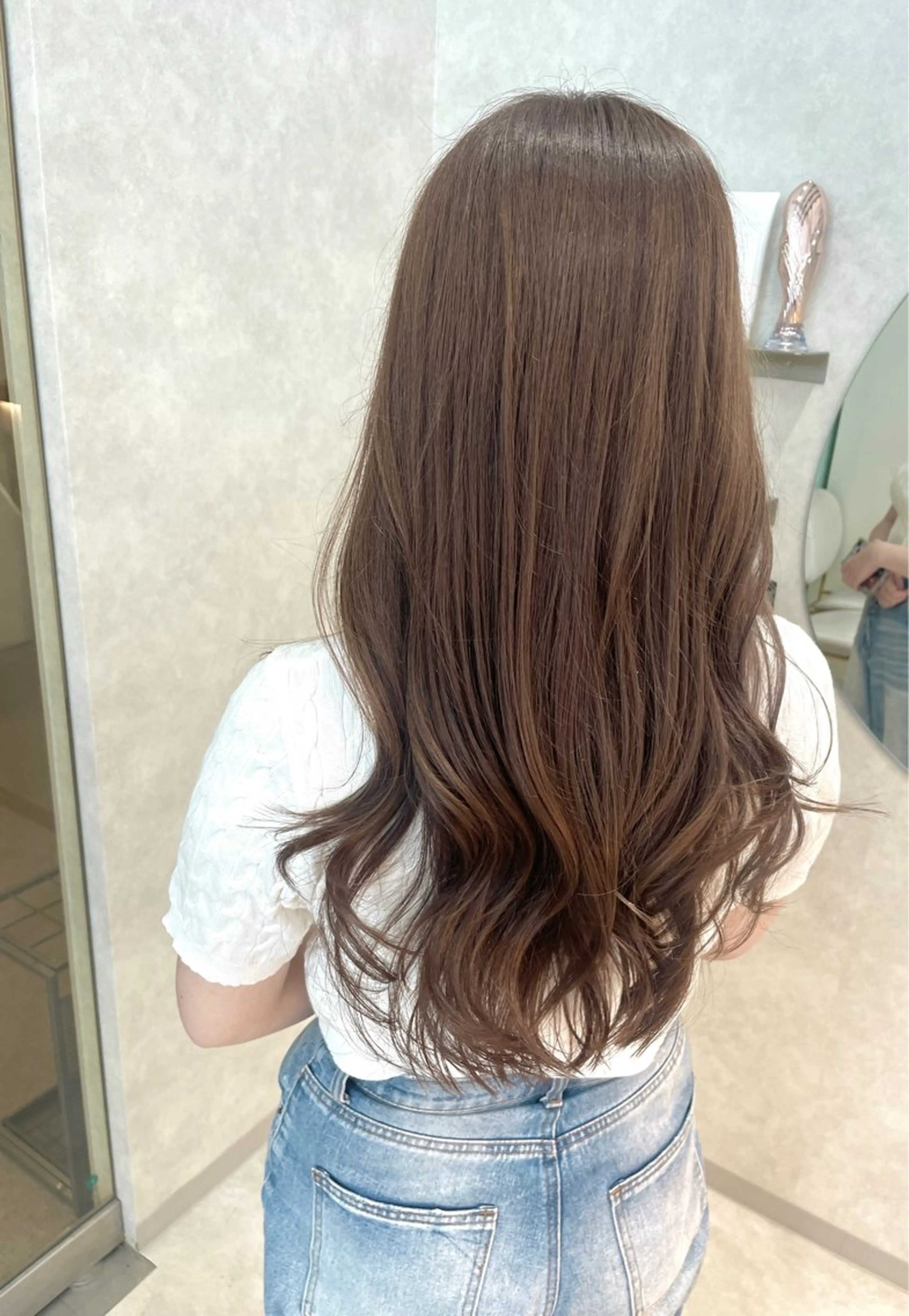 ロング ボブ ハイライト 髪質改善 レイヤーカット 縮毛矯正 髪質改善/レイヤー 本田拓也のヘアスタイル