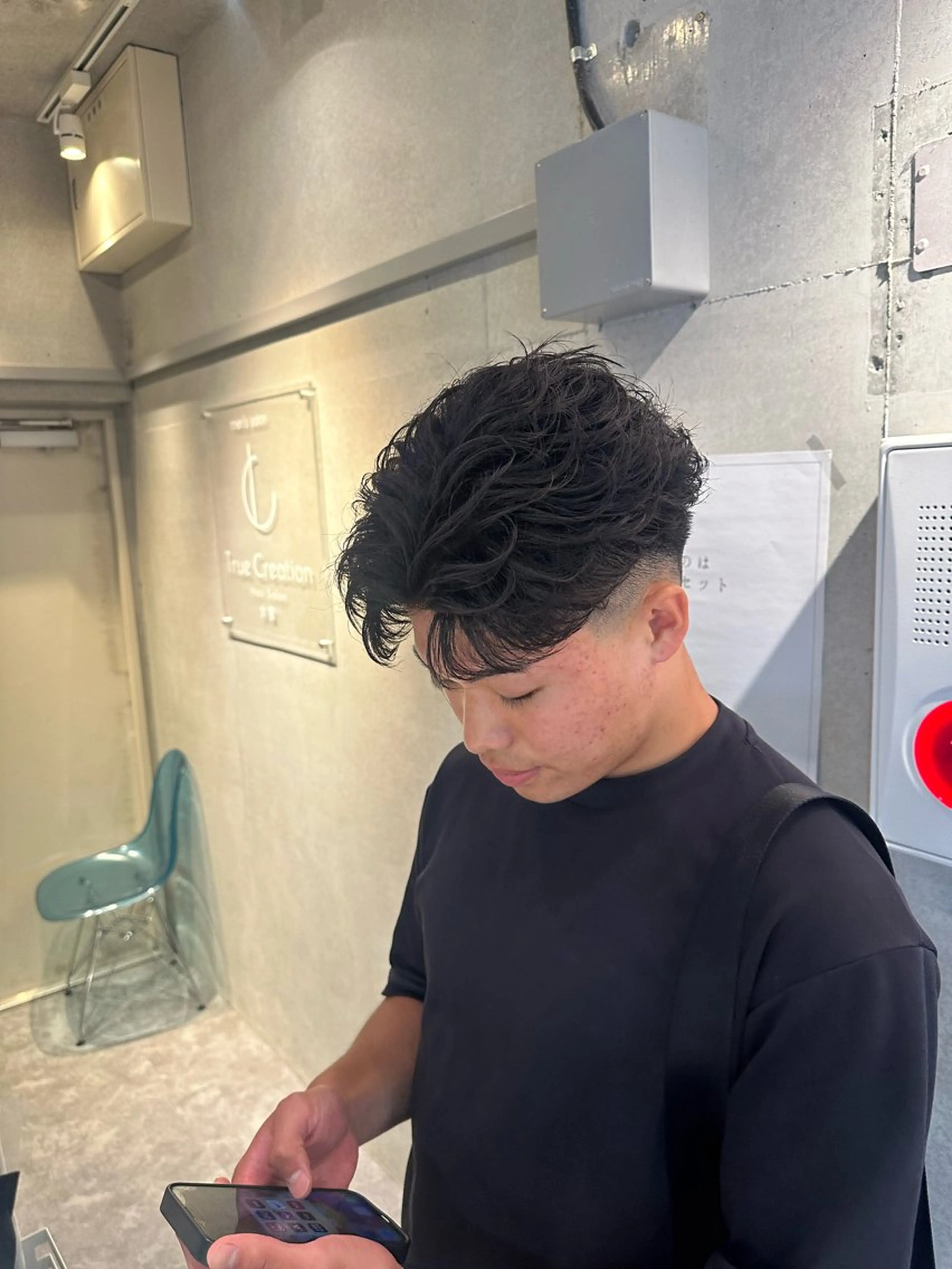 パーマ メンズ カット パーマ 💎メンズカット ／フェザー／細野💎のヘアスタイル