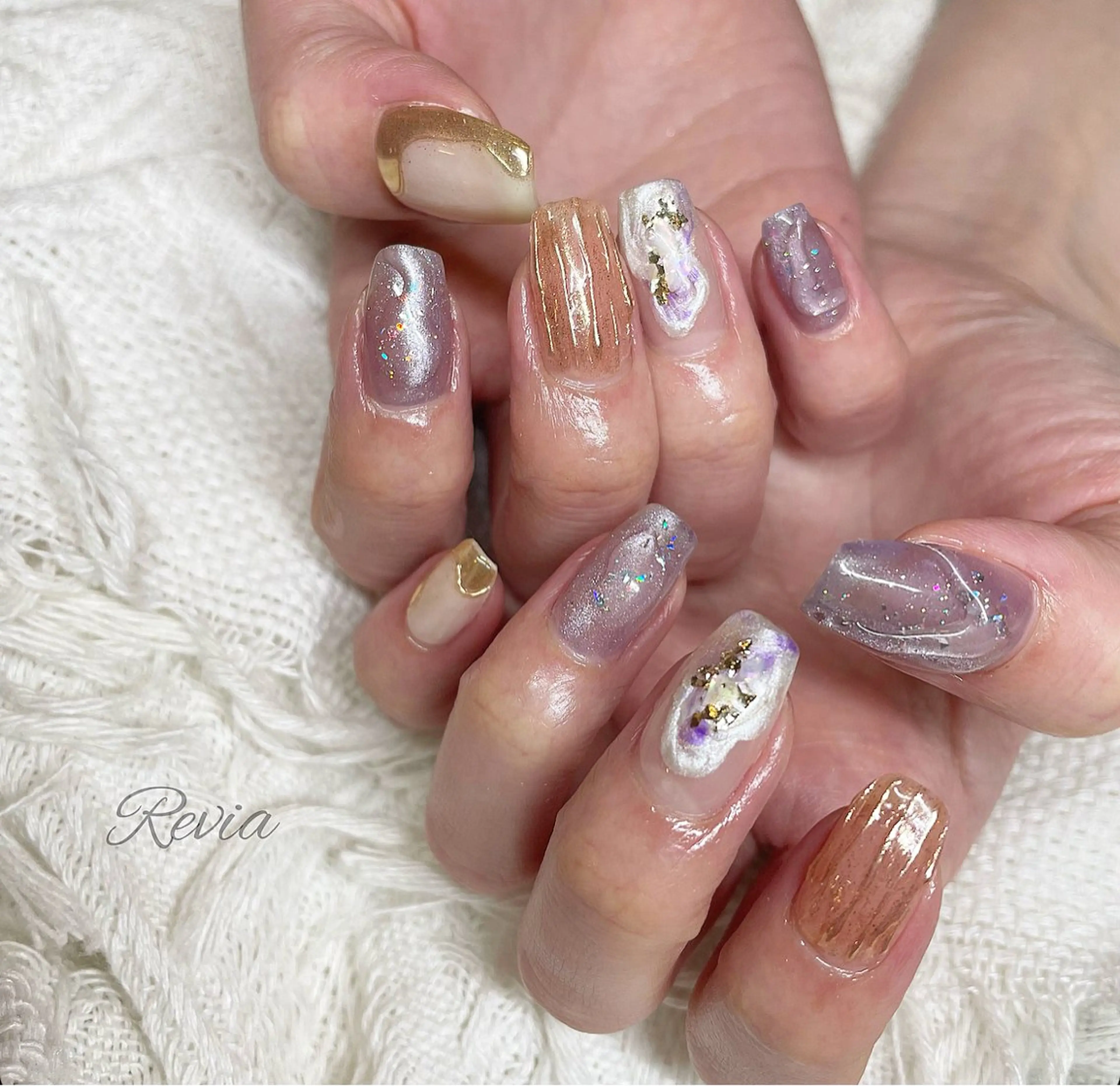 ネイル ハンドネイル revia所属・ERI Nailistのネイルデザイン