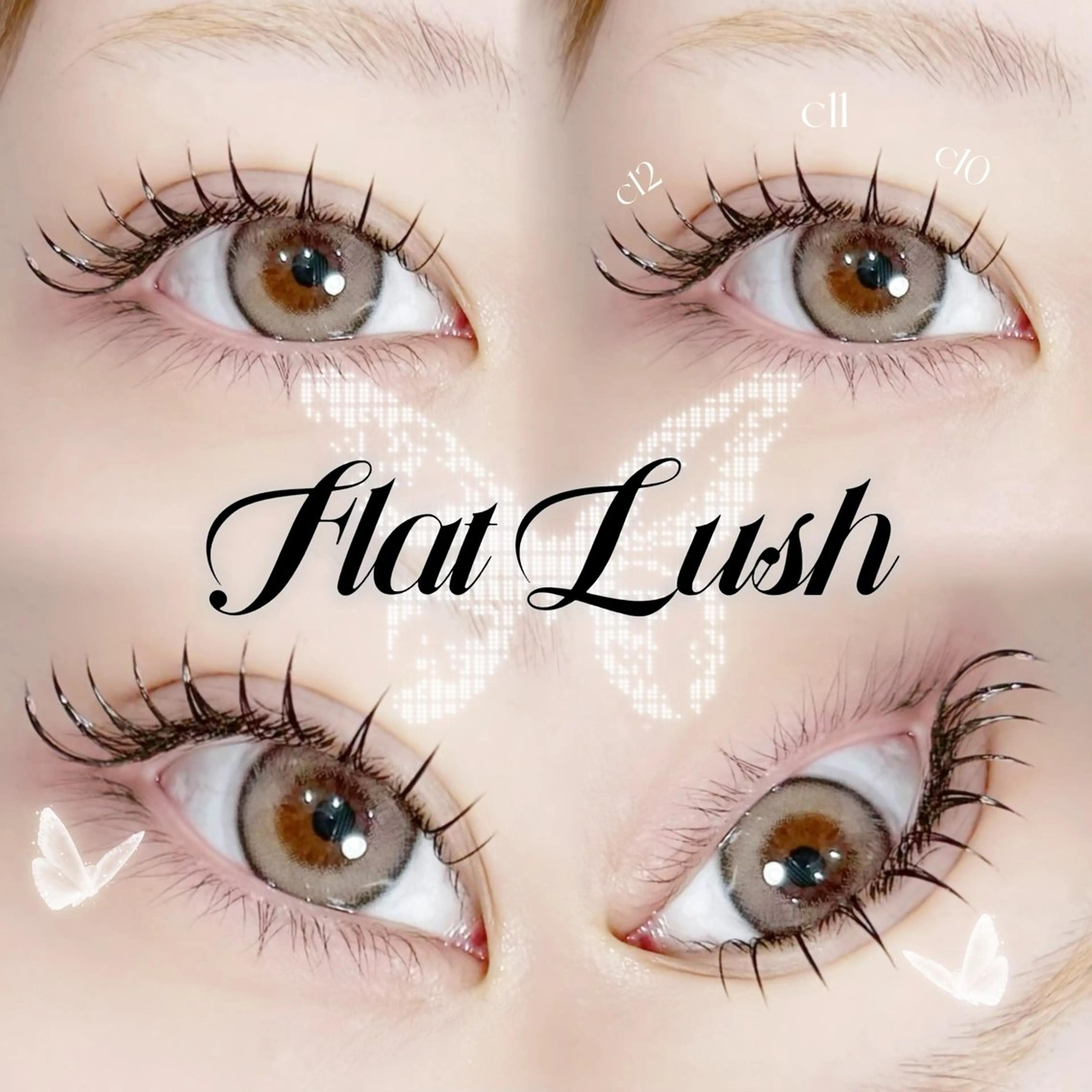 マツエク・マツパ フラットラッシュ Lucia 宮﨑のマツエク・マツパデザイン