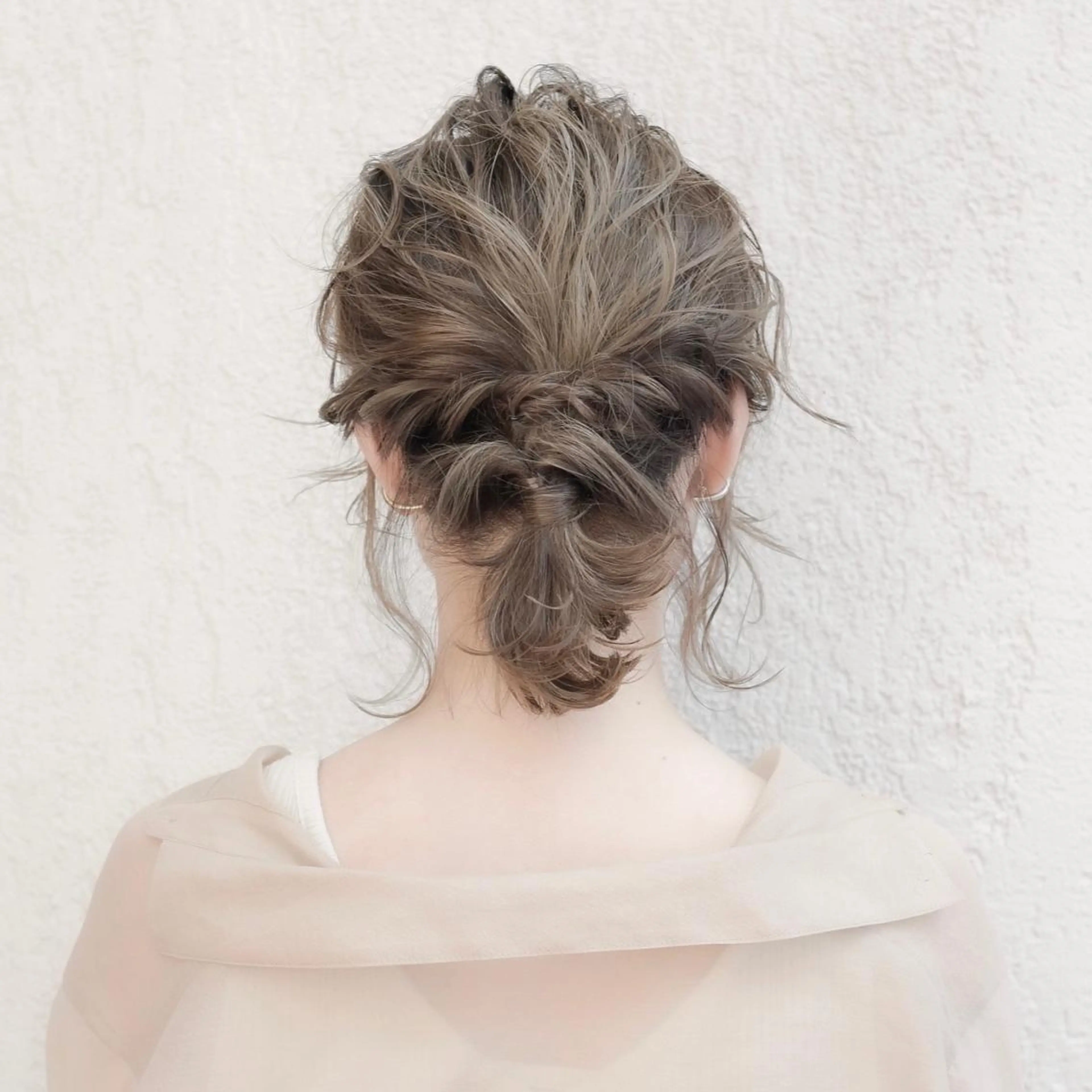 セミロング ヘアアレンジ ba-boo 広島のヘアスタイル