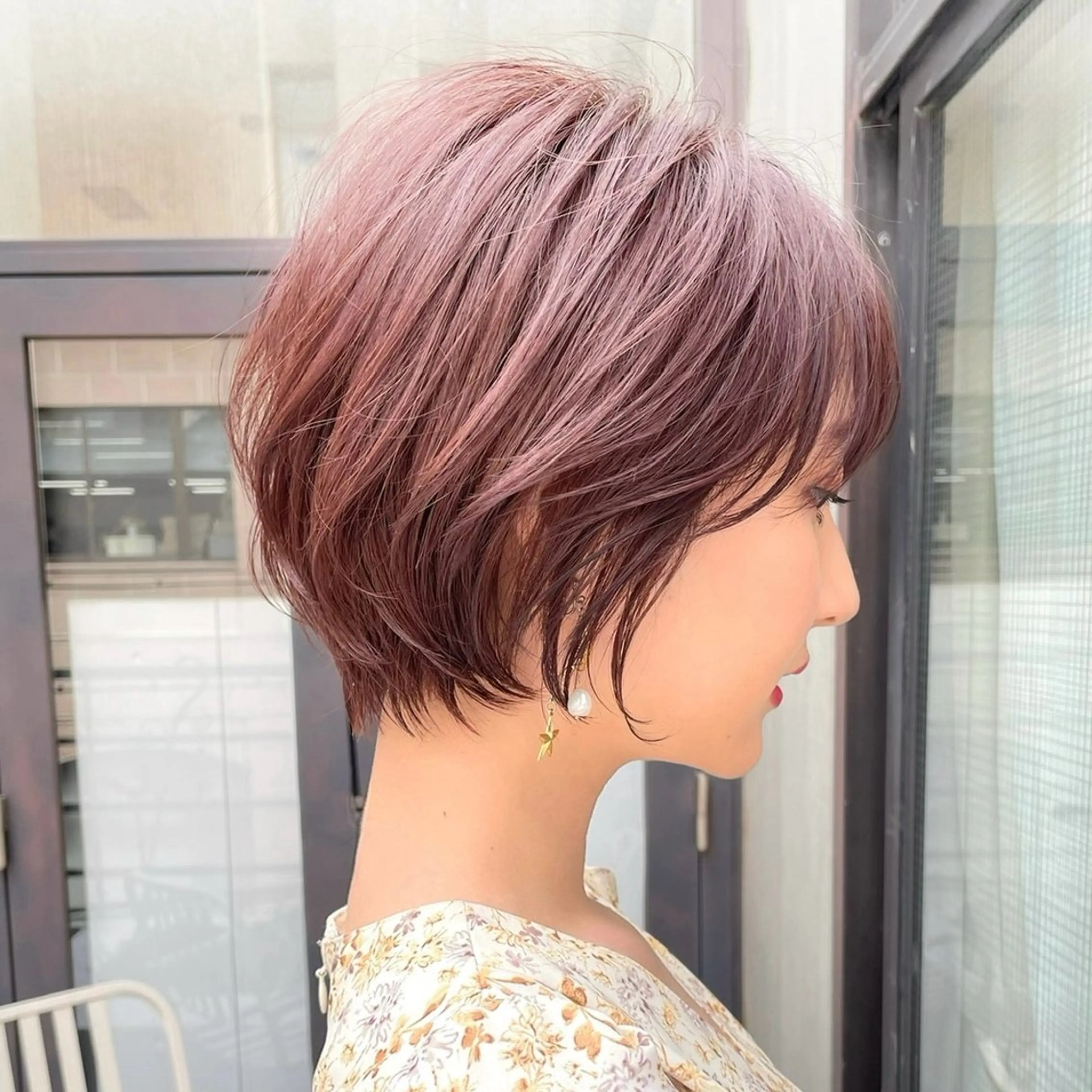 ショート カット ヘアカラー 大阪/ショート特化型 美容師/吉留亜門のヘアスタイル