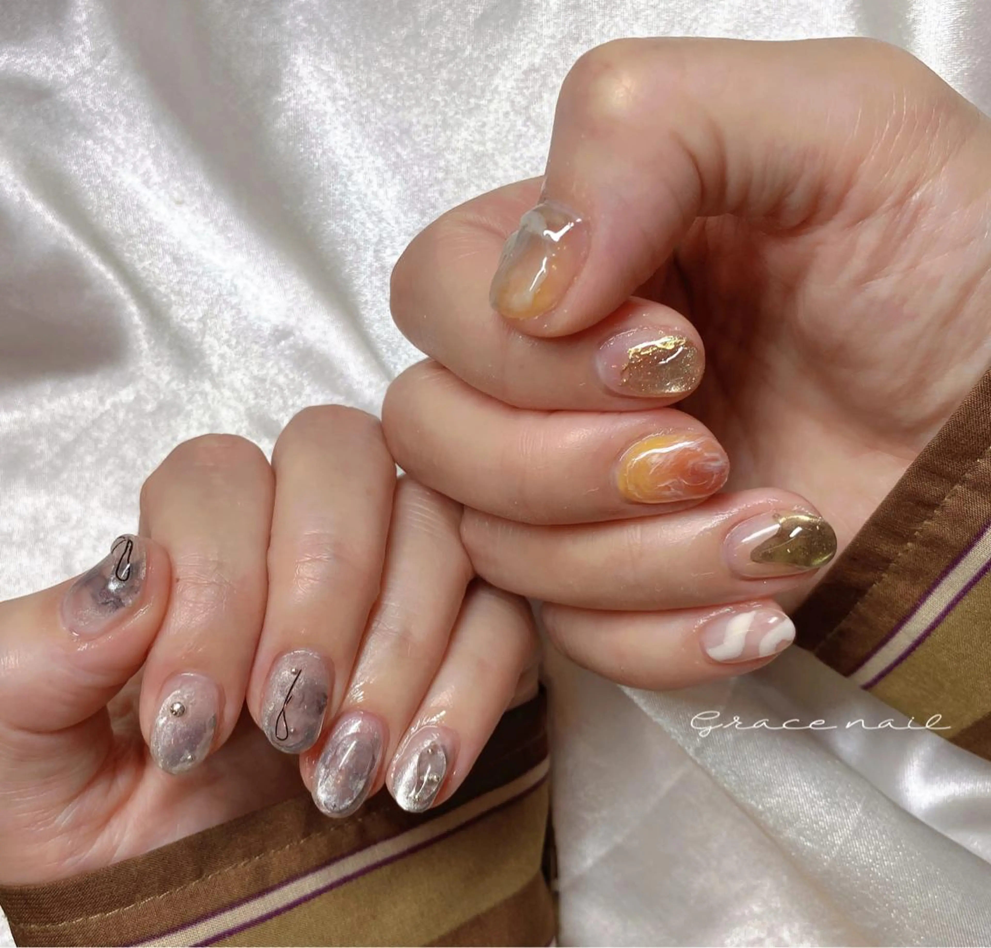 ネイル ハンドネイル ☆*｡Grace Nail｡*☆のネイルデザイン