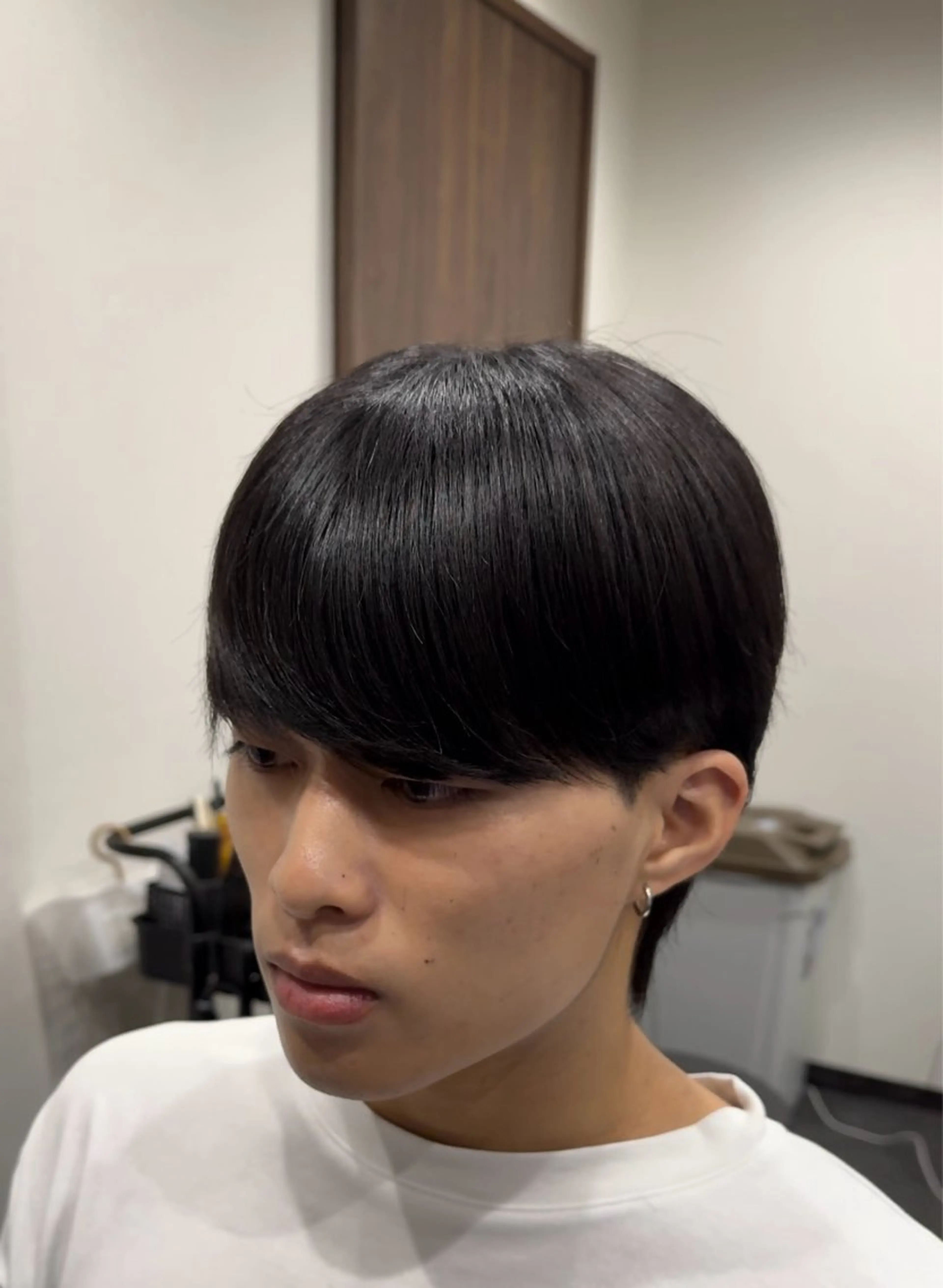 メンズマッシュスタイルカットの写真